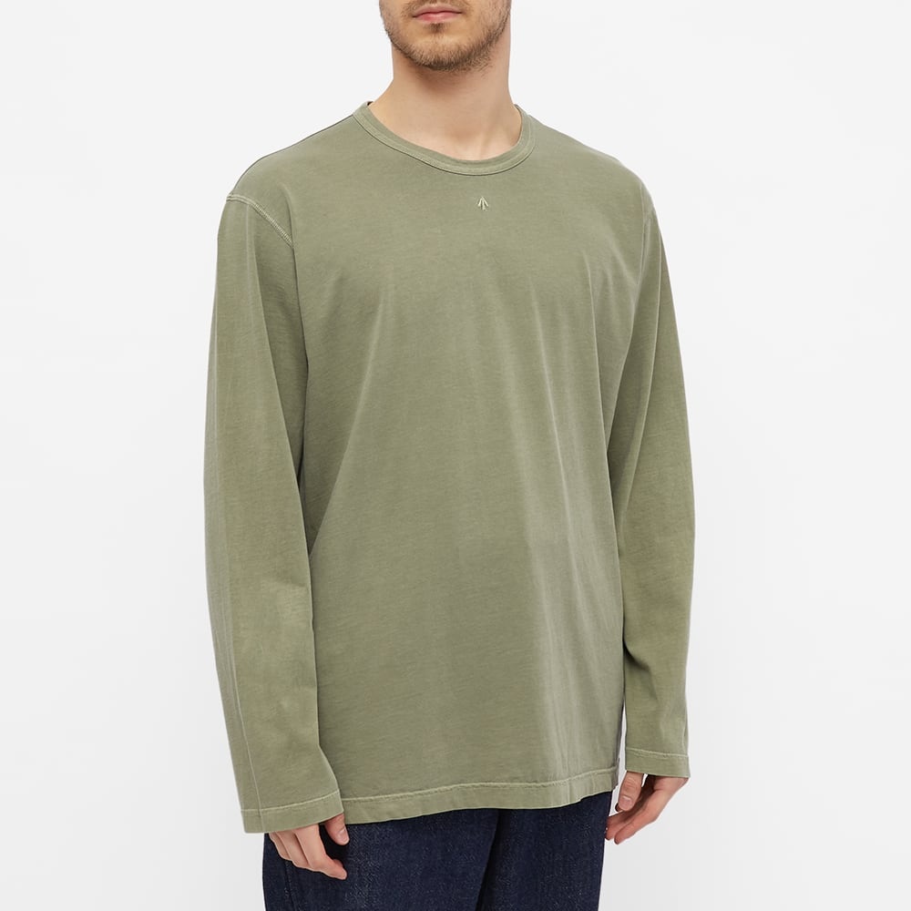 Nigel Cabourn Long Sleeve Embroidered Arrow Tee - 4