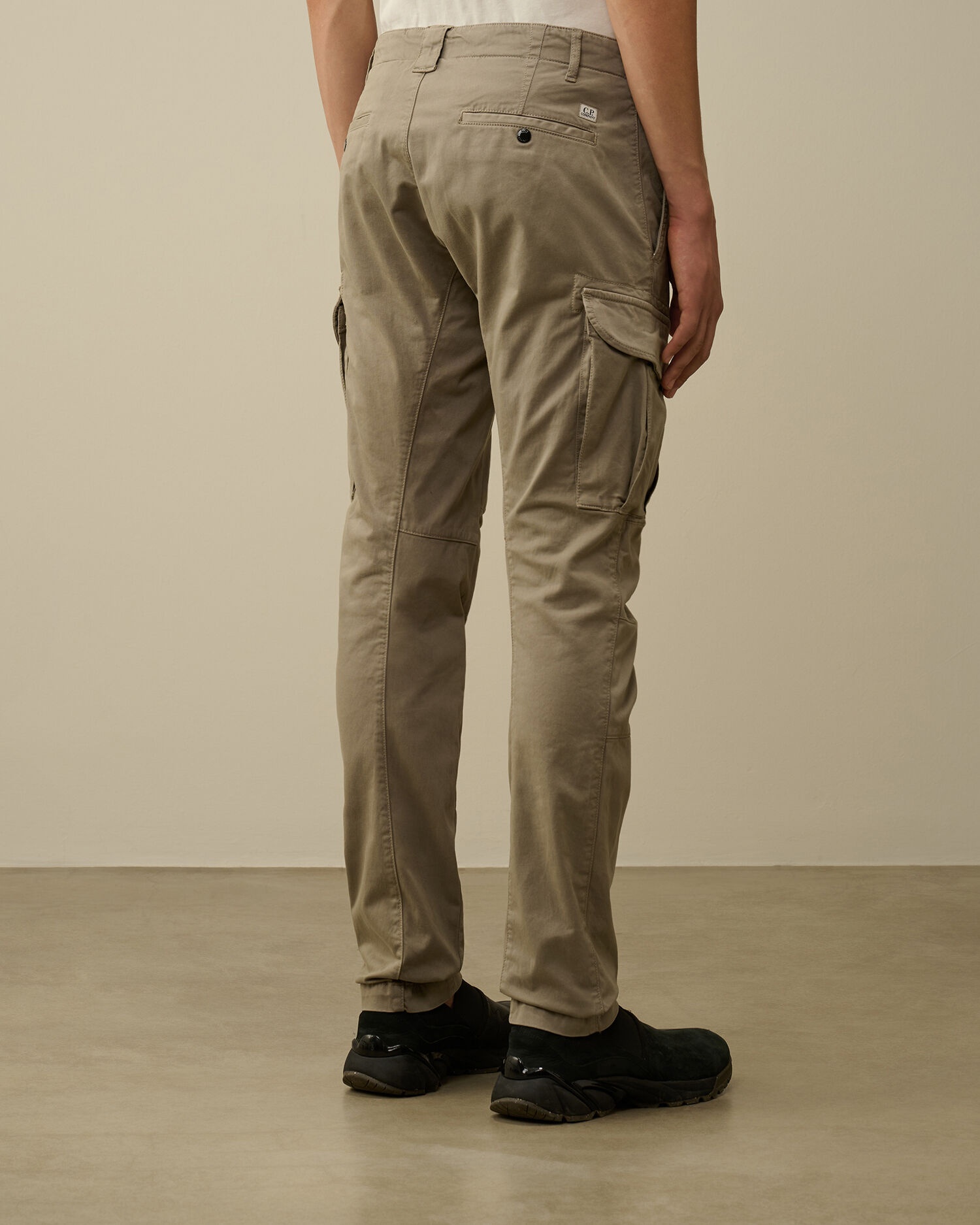 Stretch Sateen Ergonomic Lens Double Cargo Pants - 3