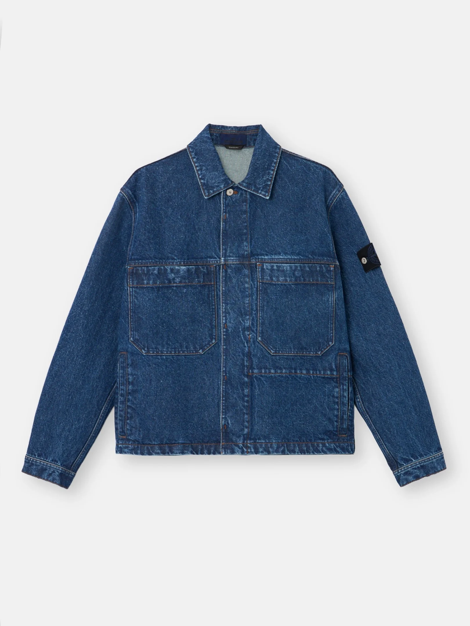 4100006 INDIGO DENIM-MEDIUM GRAINY WASH - 1