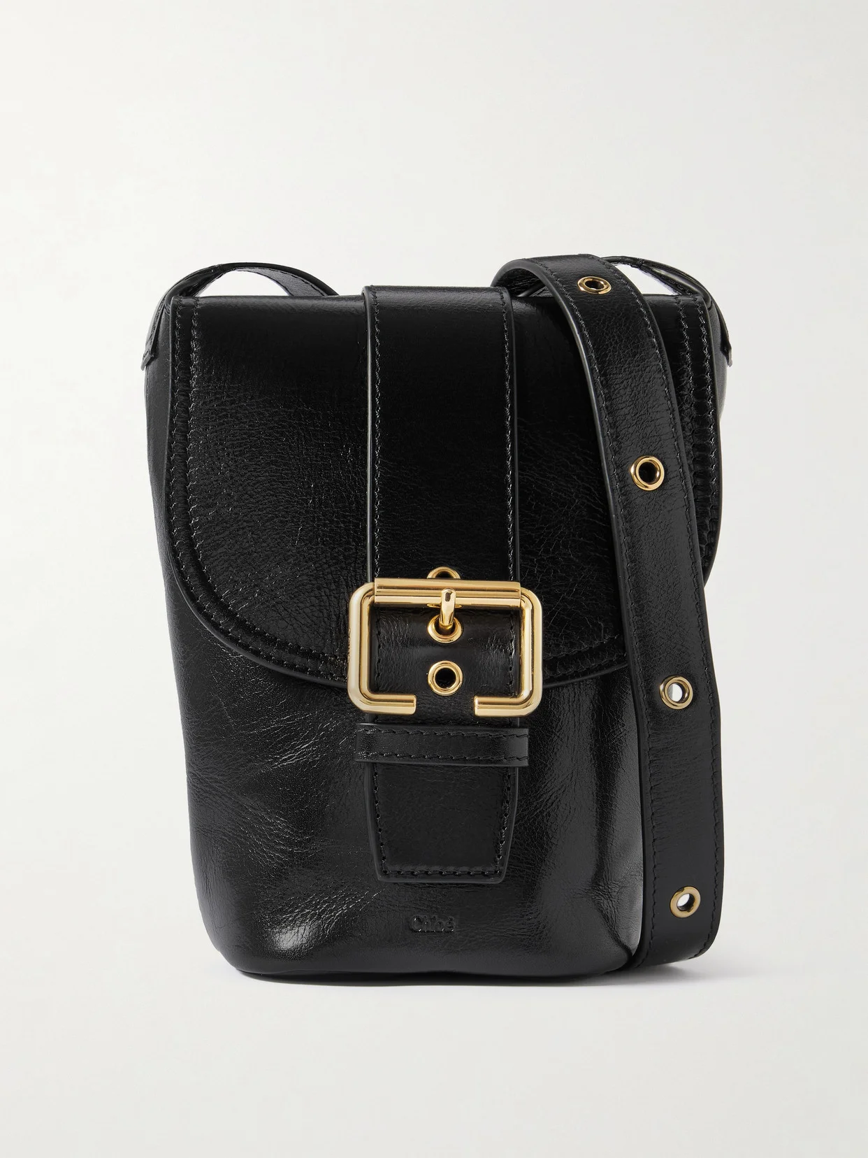 Camera Leather Shoulder Bag - 1