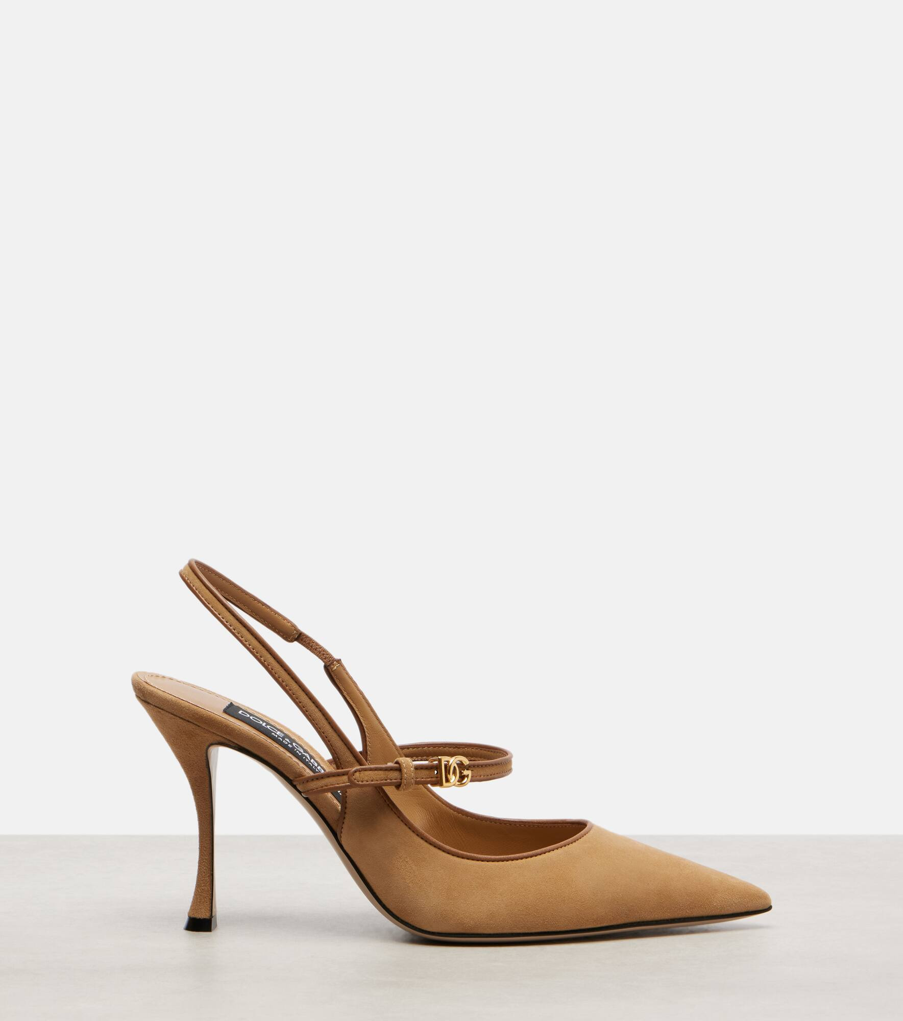 DG 90 suede slingback pumps - 4