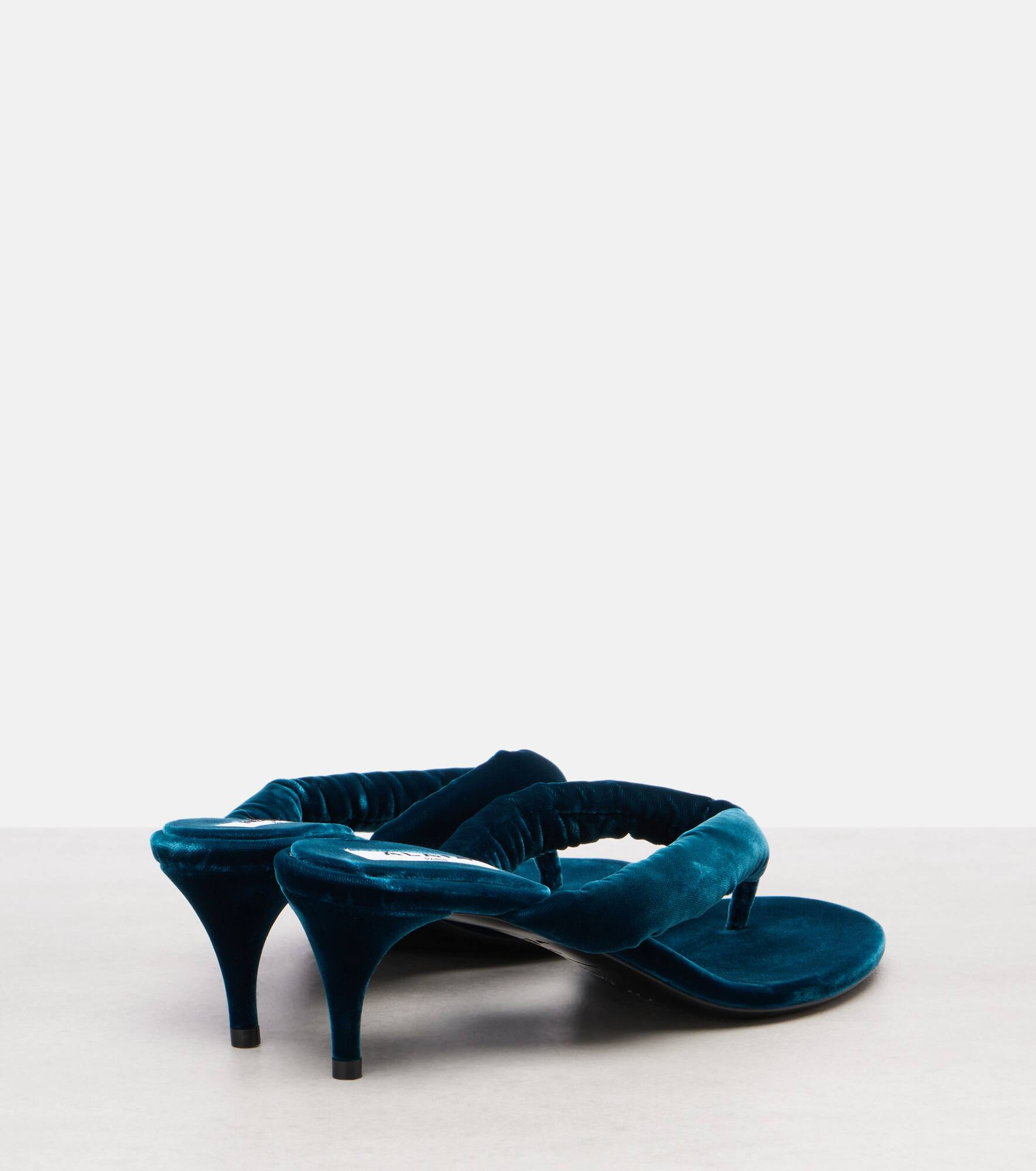 Boudoir 55 velvet thong sandals - 2