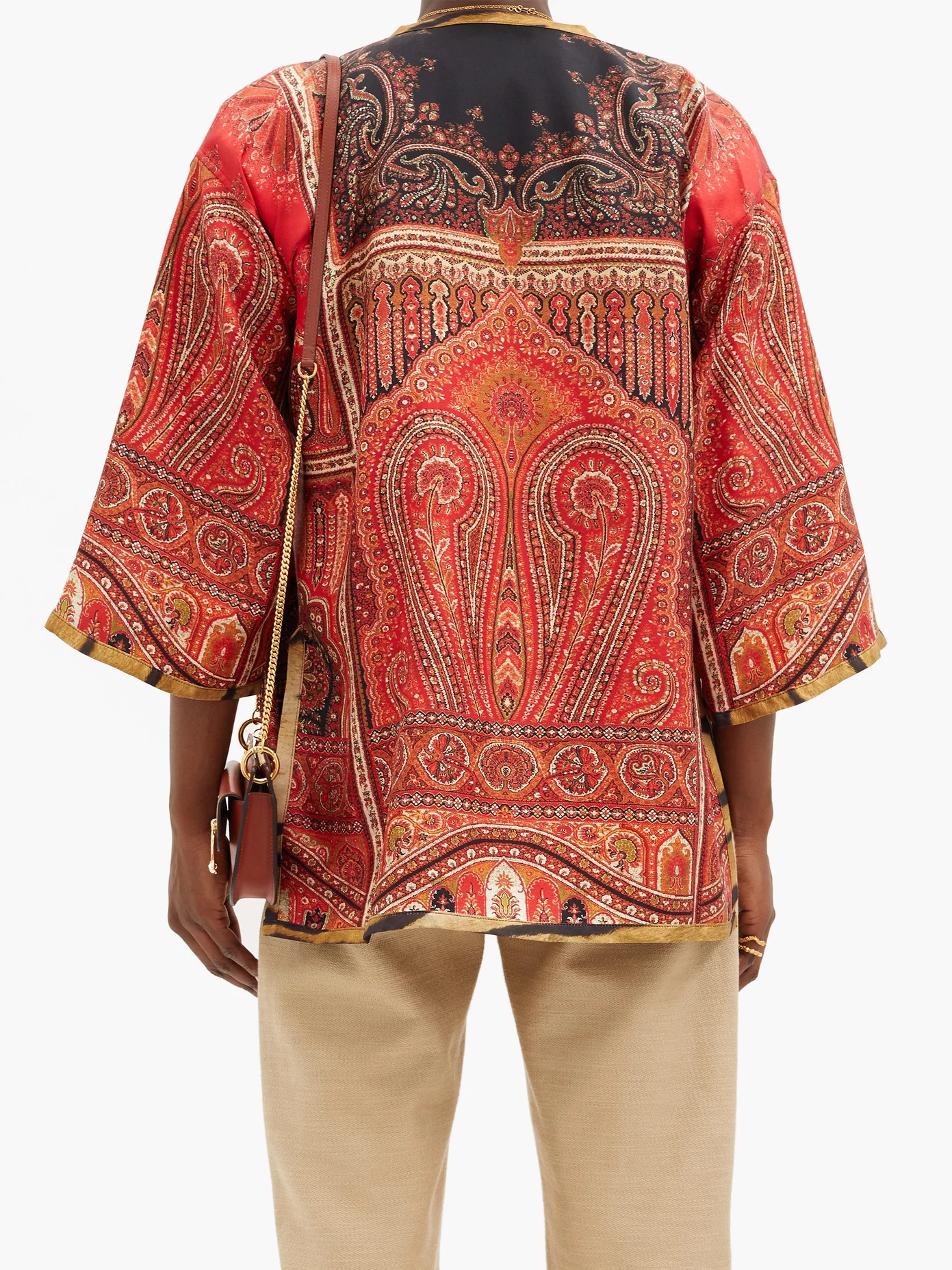 Paisley-print silk-twill jacket - 5