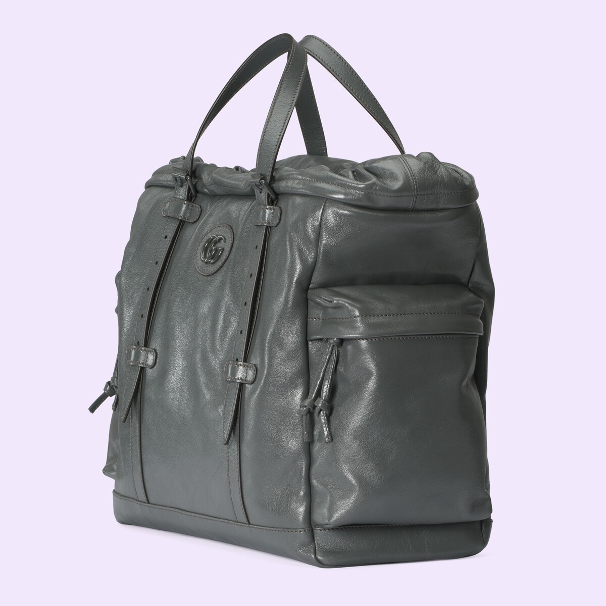 Drawstring tote bag with tonal Double G - 2