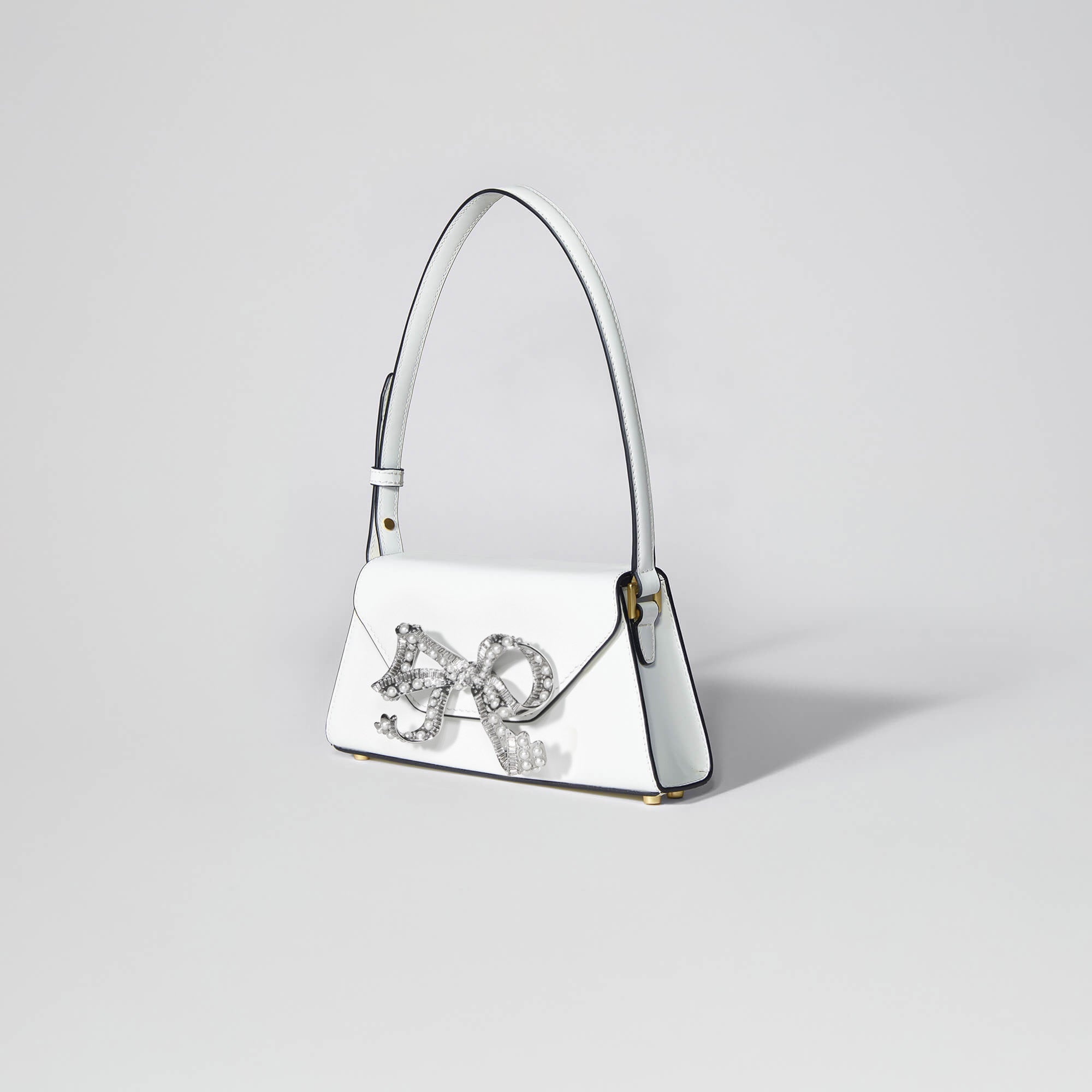 White Pearl Bow Mini Shoulder Bag - 2