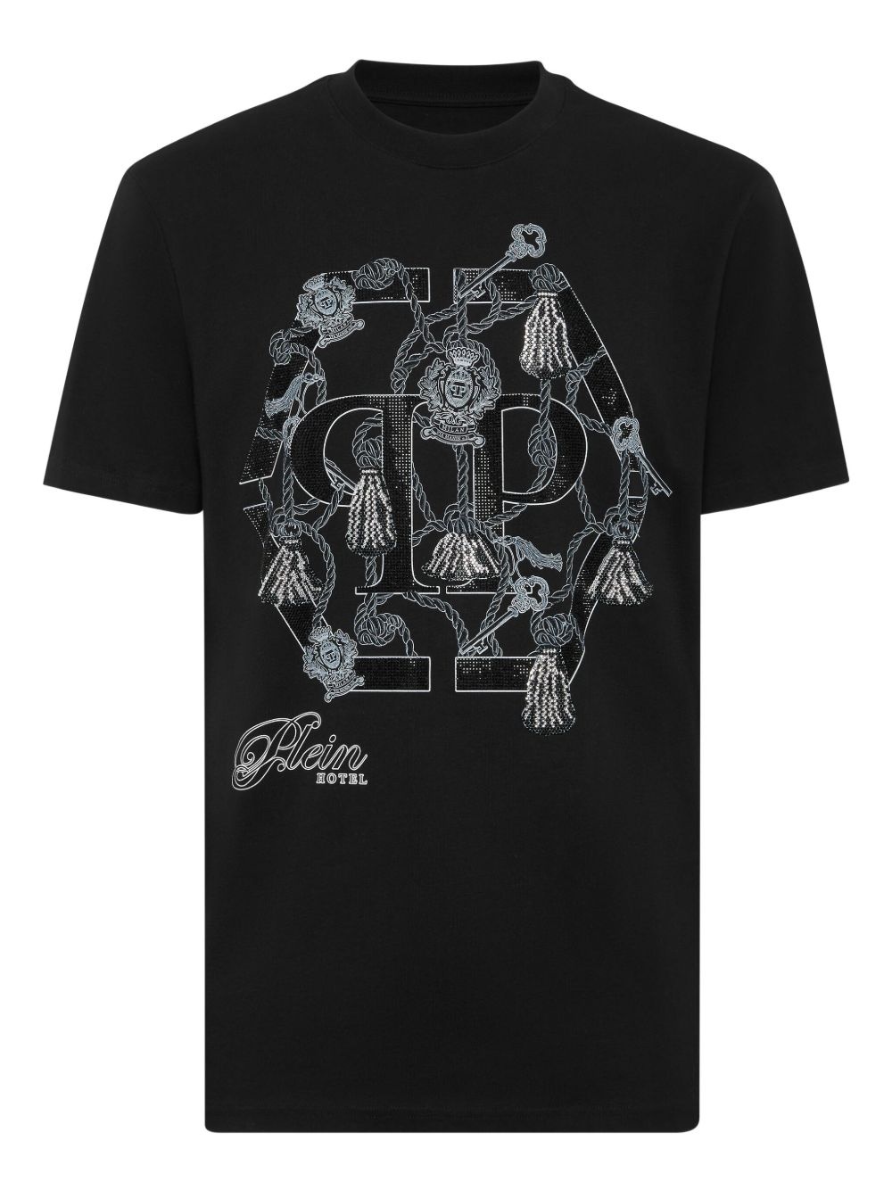 tassel-embellished logo T-shirt - 1