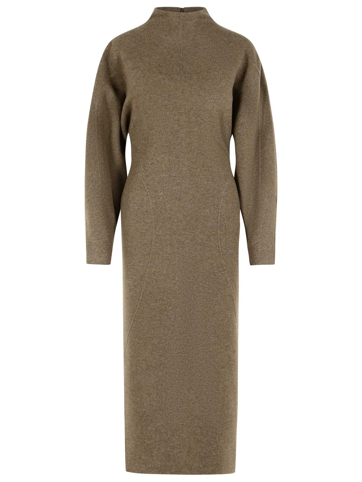 Max Mara 'Tenuta' Wool And Mud Jersey Dress Women - 1