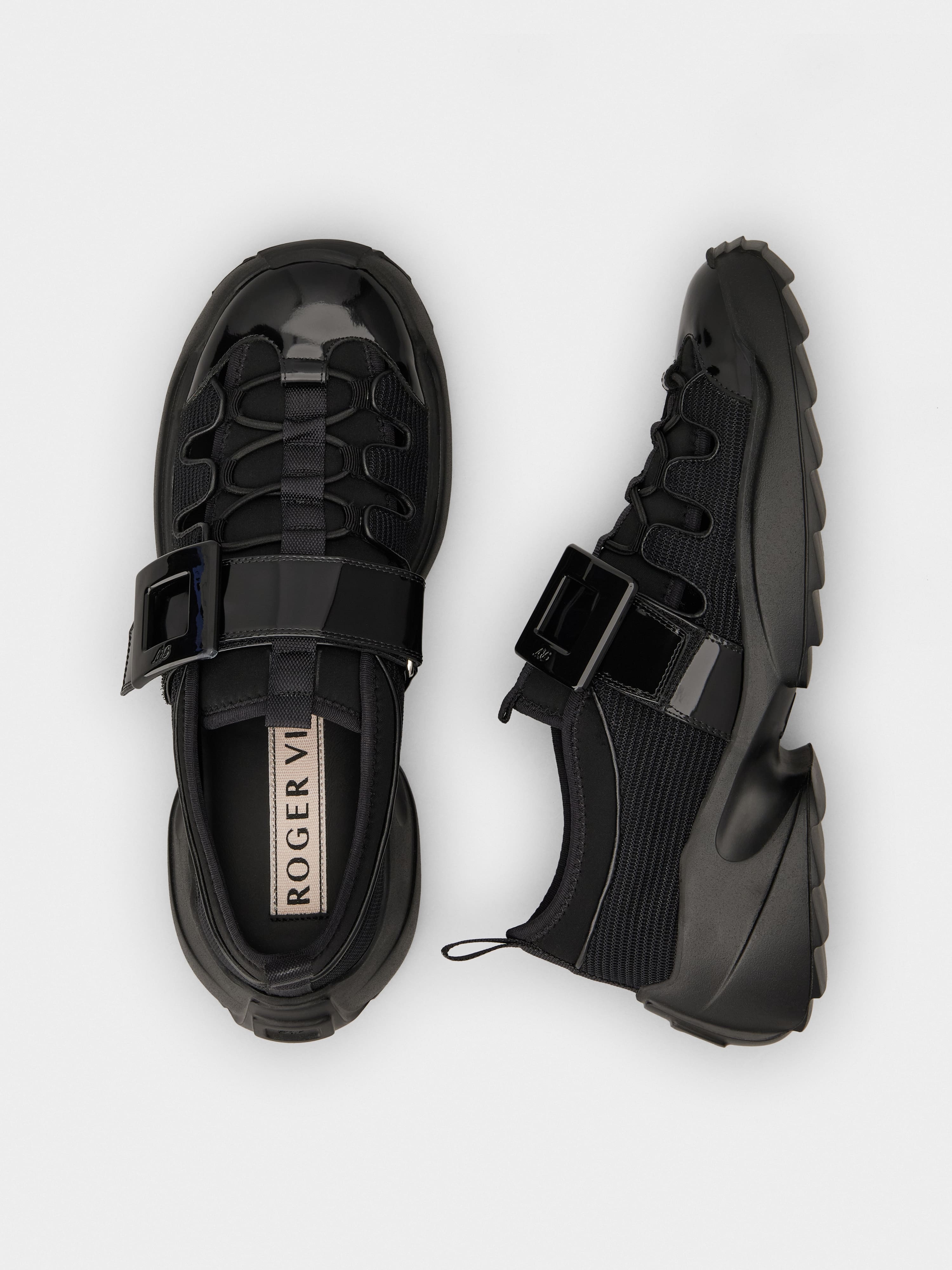 Viv' on the Run Trekky Sneakers in fabric and patent leather - 4