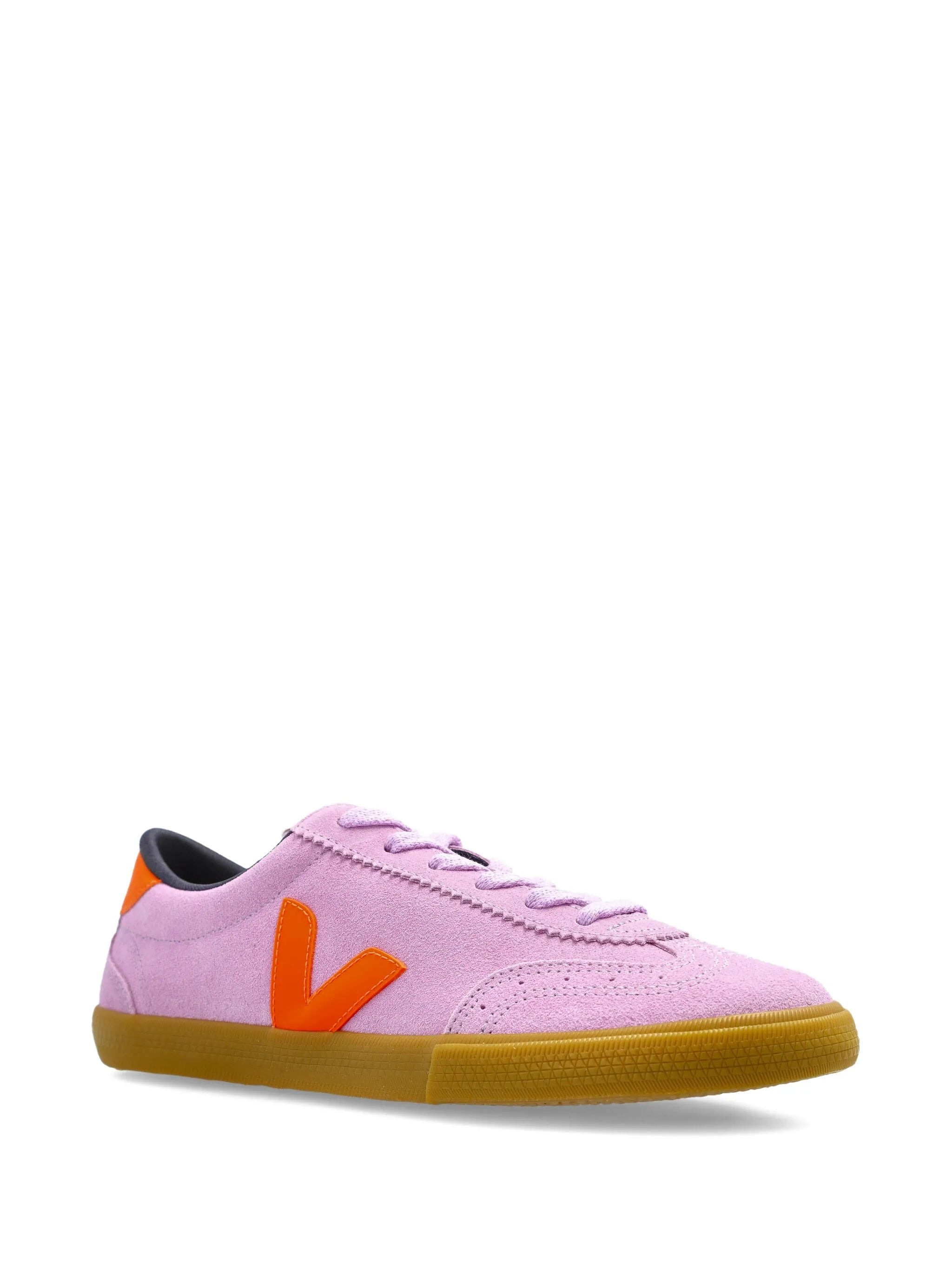 Veja Suede Logo Sneakers - 4