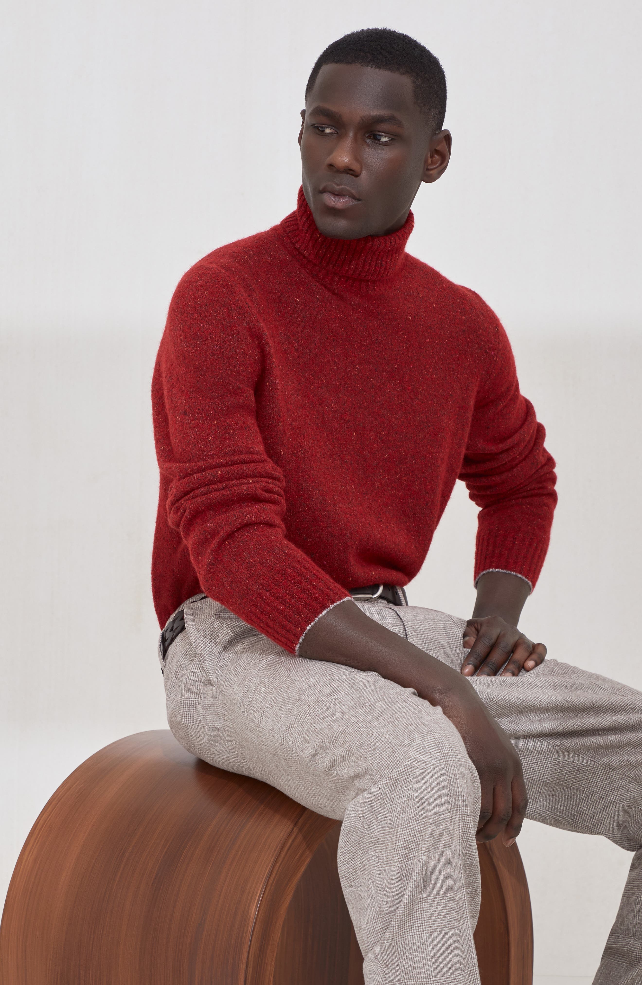 Brunello Cucinelli Knop sweater in Purple-Red at Nordstrom - 5