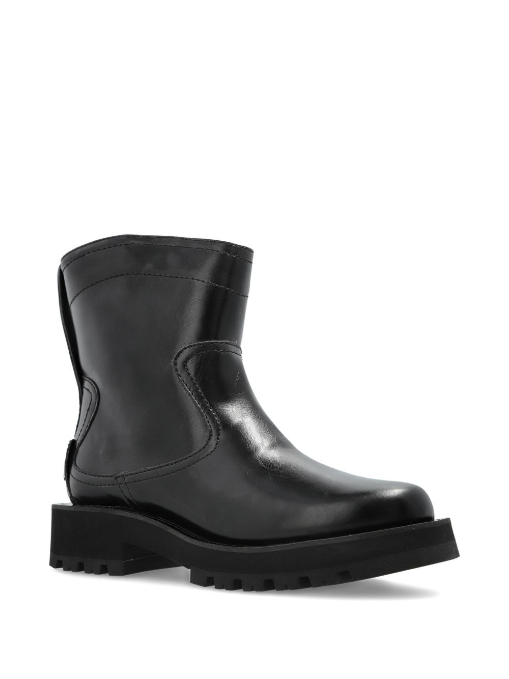 pull-on biker boots - 2
