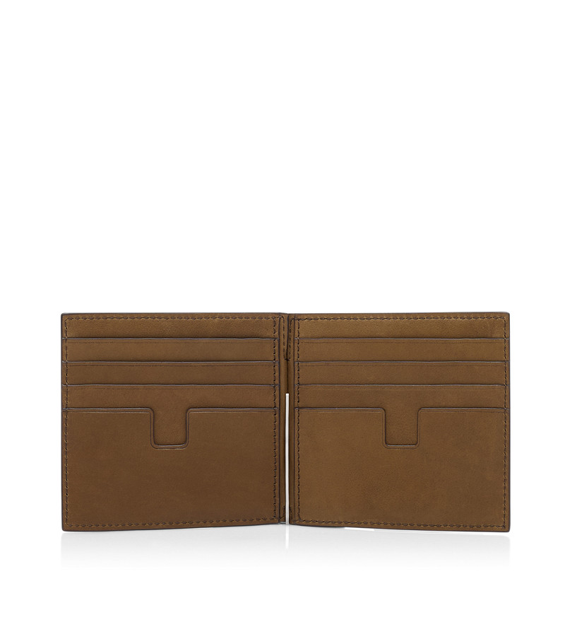 TOM FORD NUBUCK T LINE MONEY CLIP WALLET outlook