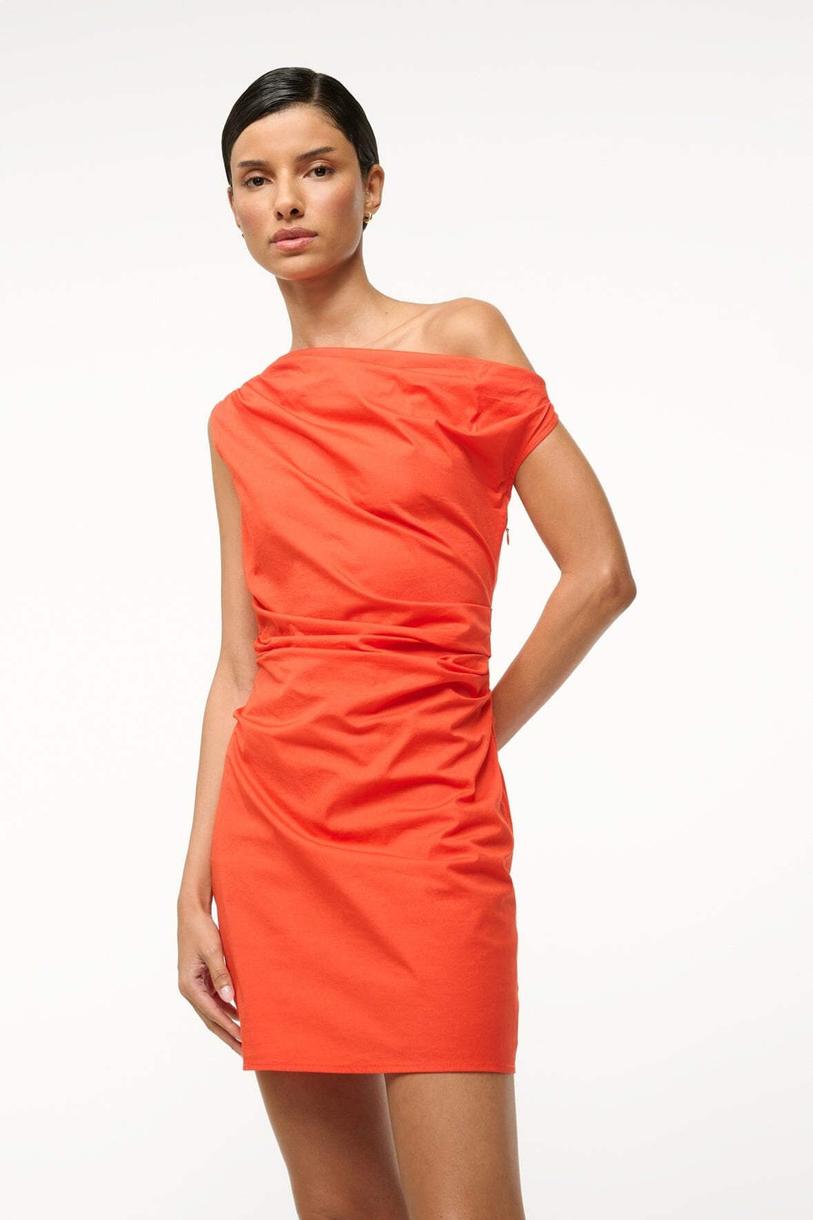STAUD PHARE MINI DRESS CAYENNE - 3