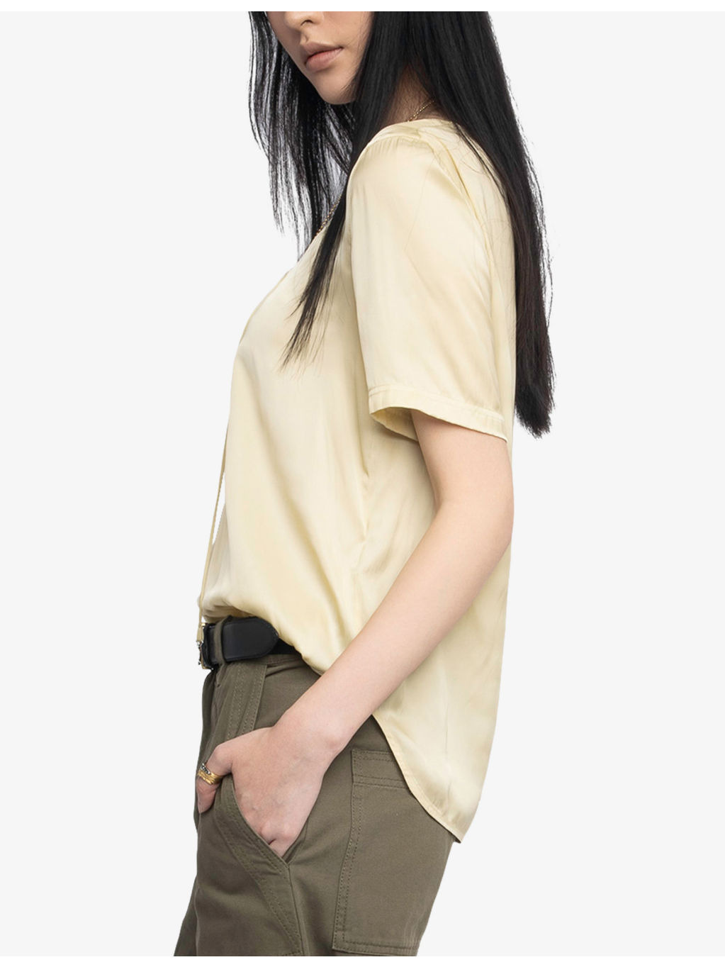 Terzo Laced Satin Top - 4