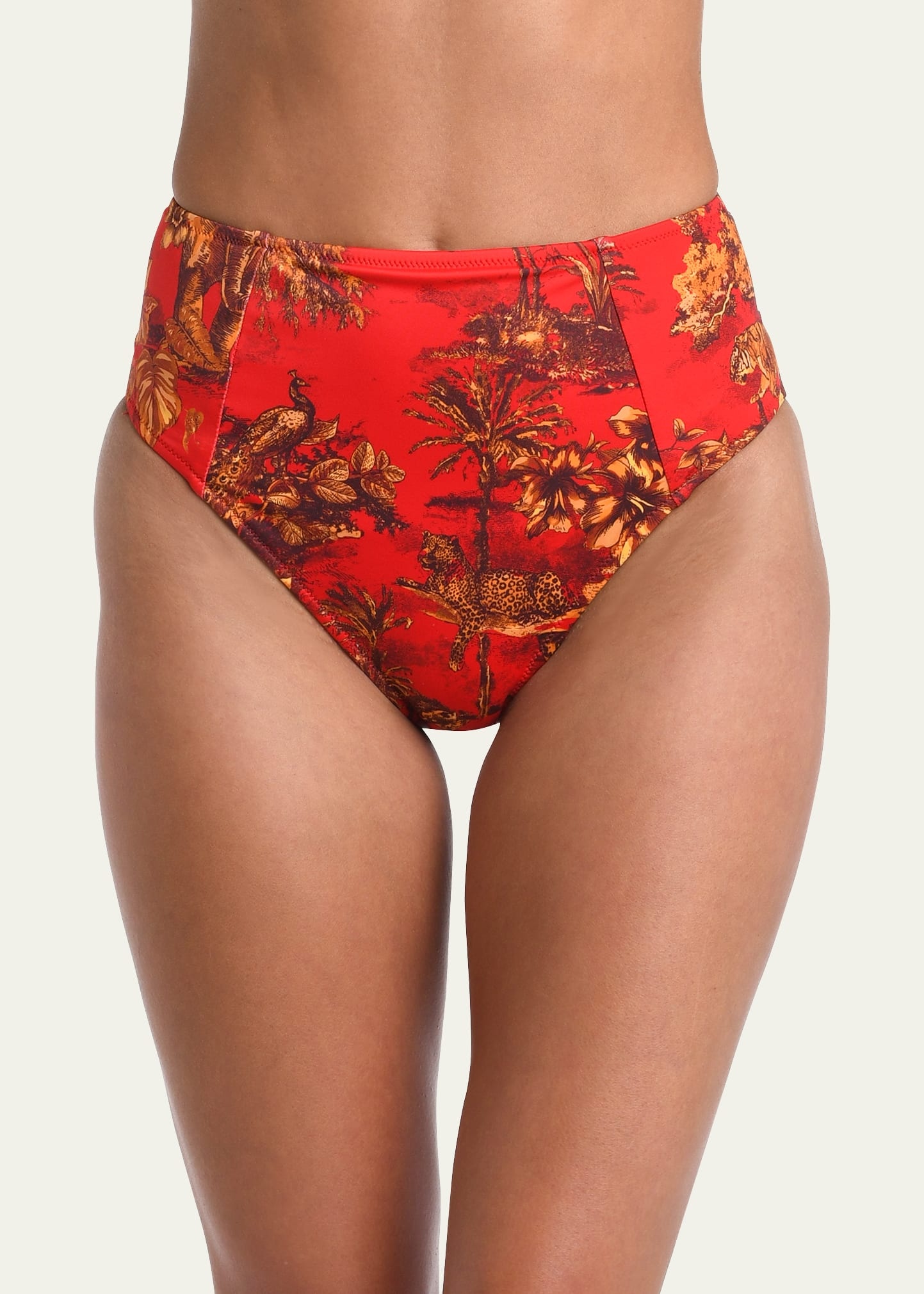 Vanessa Jungle High Waisted Bikini Bottoms - 4