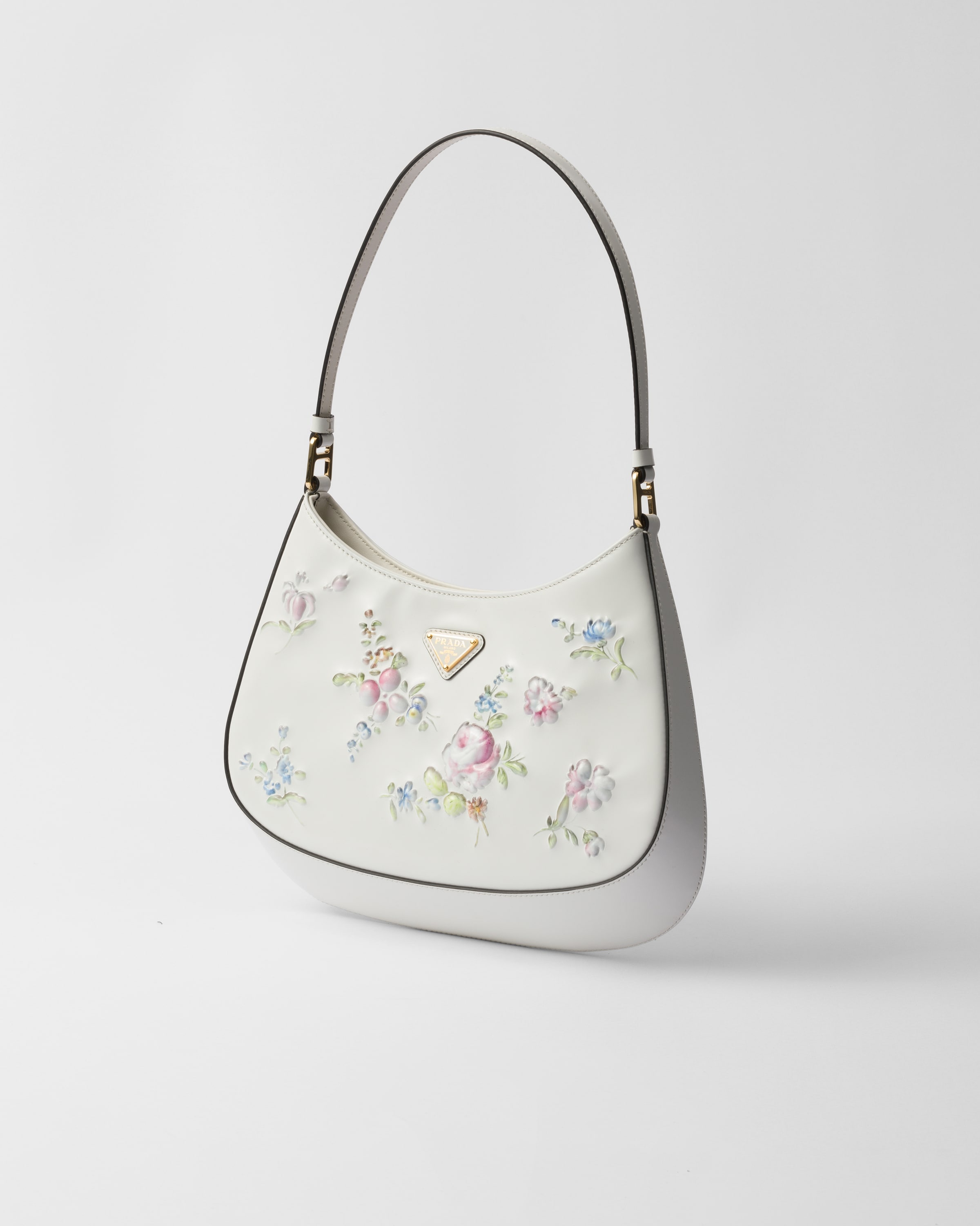 Prada Cleo printed brushed leather shoulder bag - 2