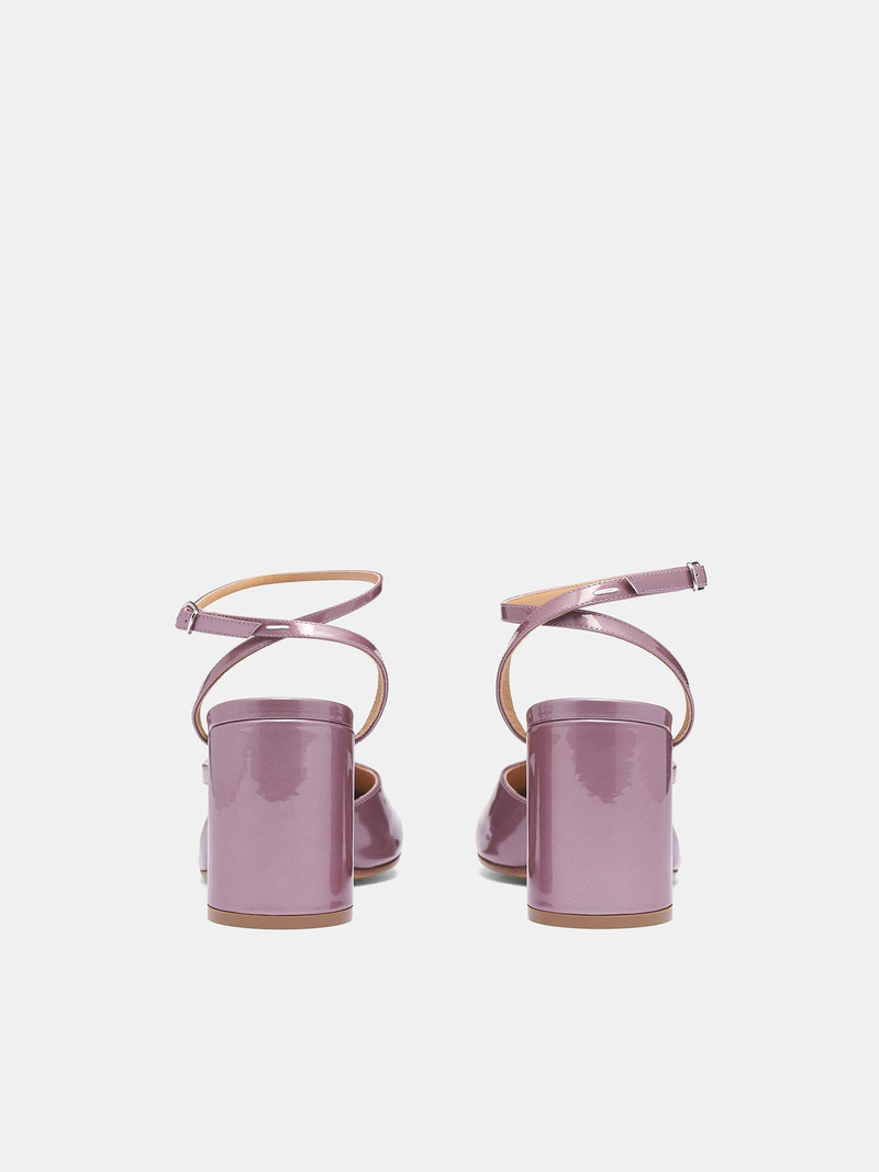 Dusty Pink Patent Tabi Pumps 4