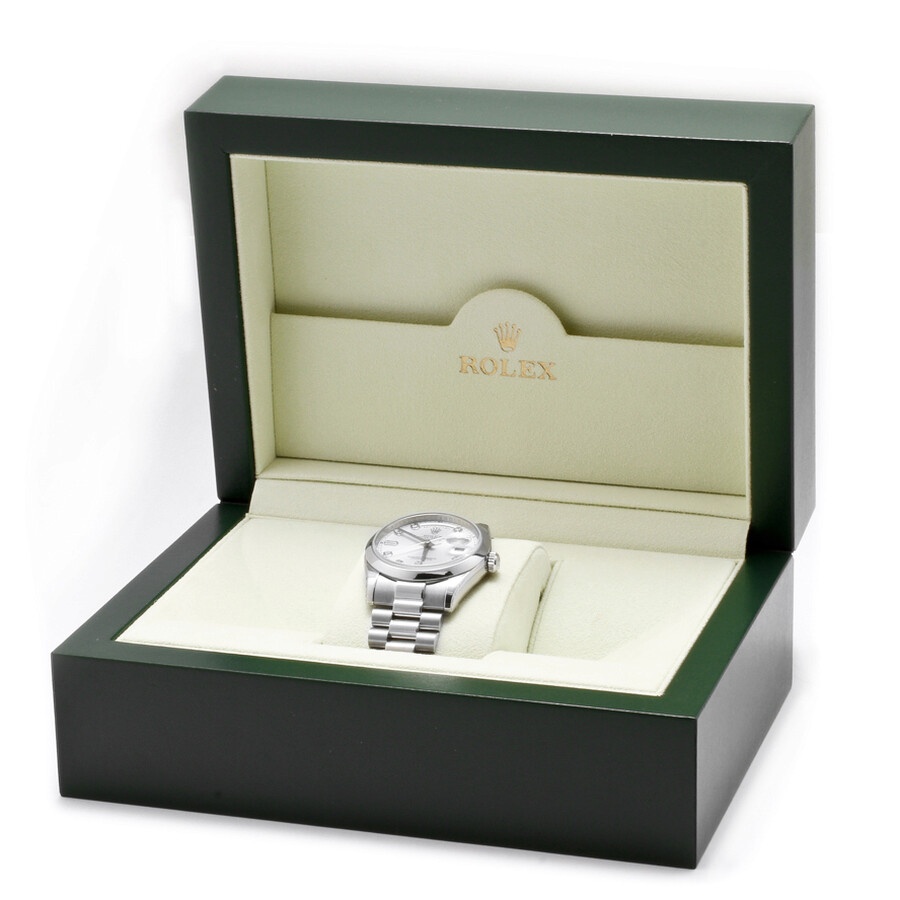 Rolex Day-Date Silver Dial Platinum President Automatic Men's Watch 118206SDP - 3