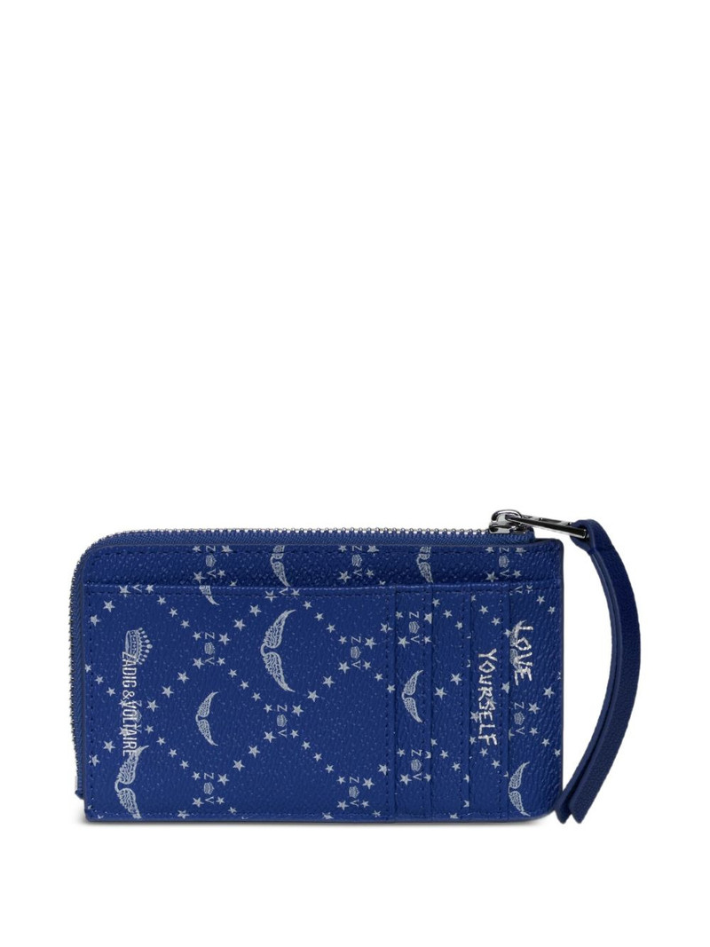 Zadig & Voltaire diamond-print wallet outlook