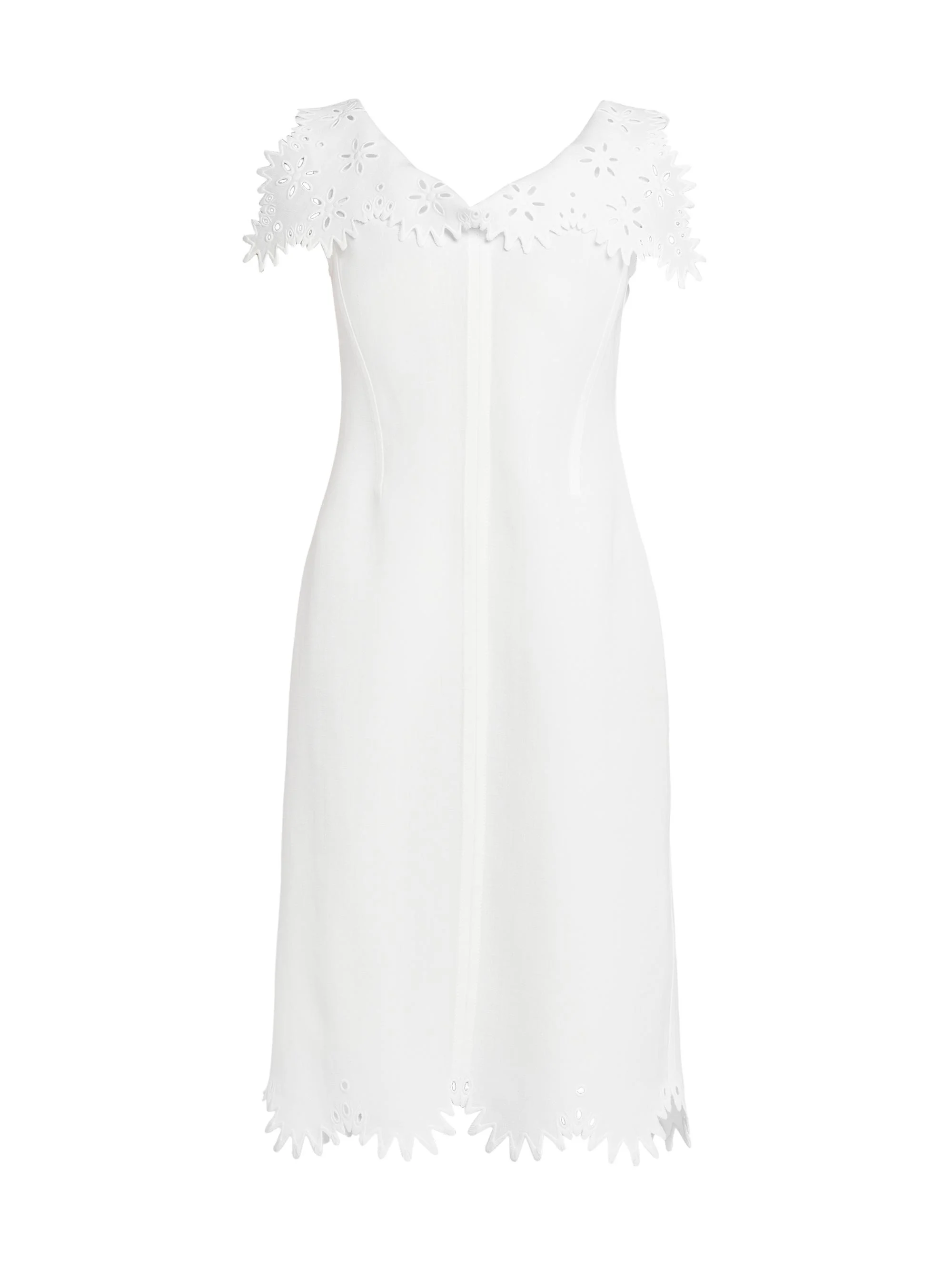 Women's Floral Cut-Out Midi-Dress - Chalk - 1