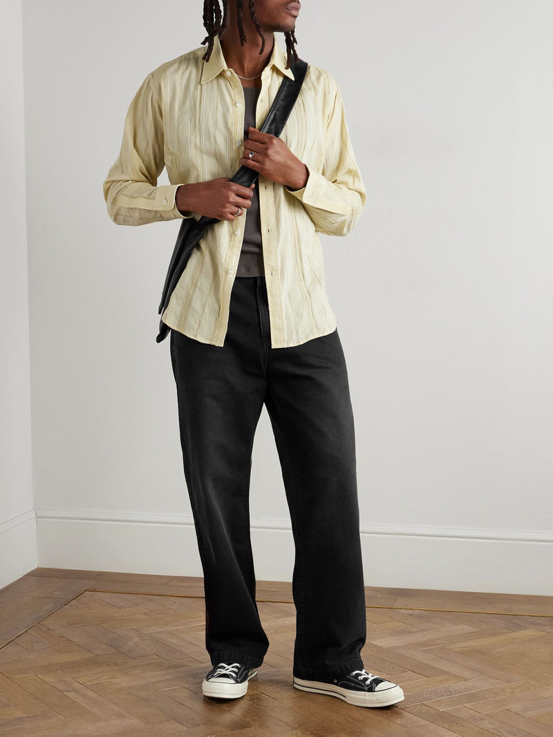 mfpen Straight-Leg Organic Jeans Black outlook