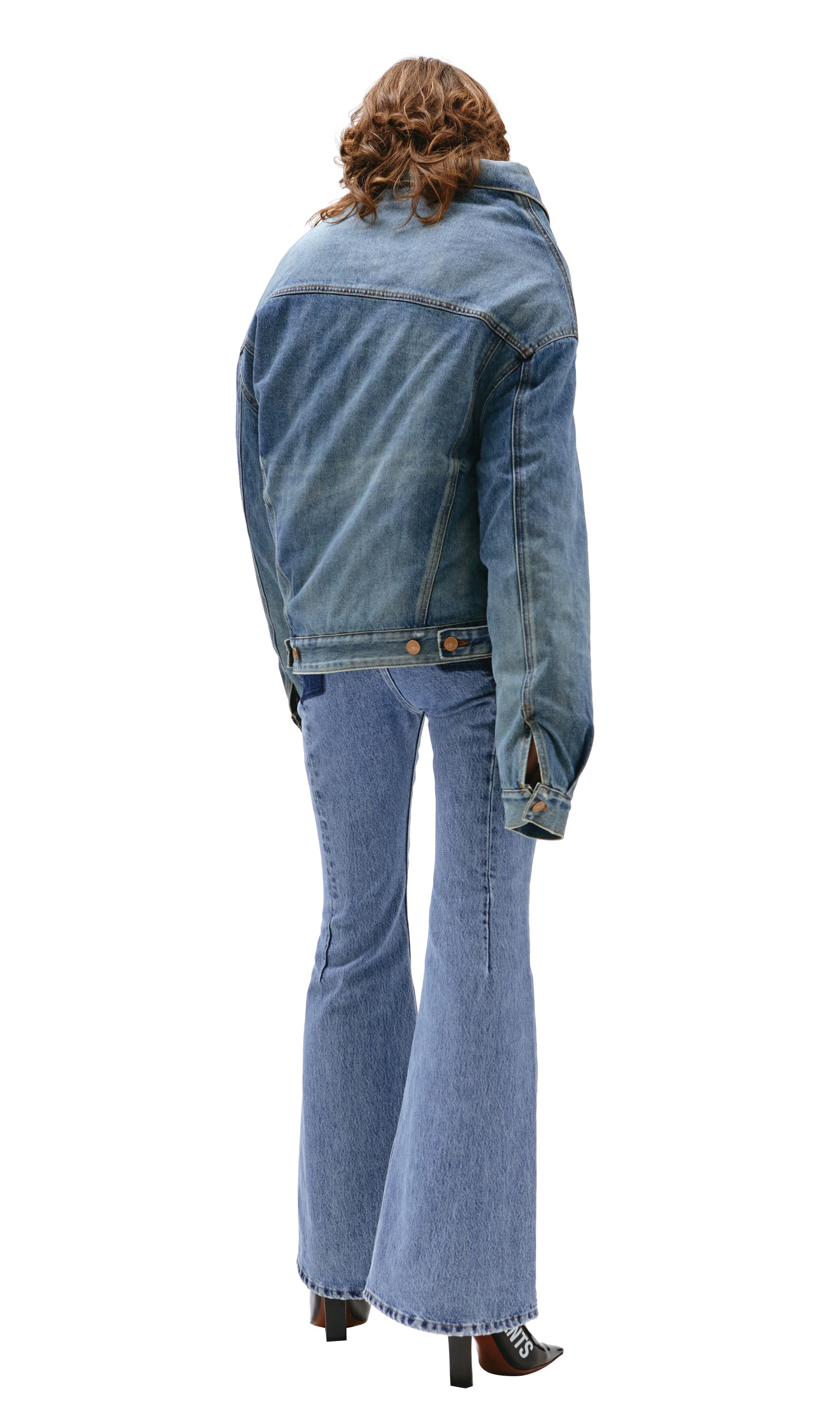 ASYMMETRICAL DENIM JACKET - 3