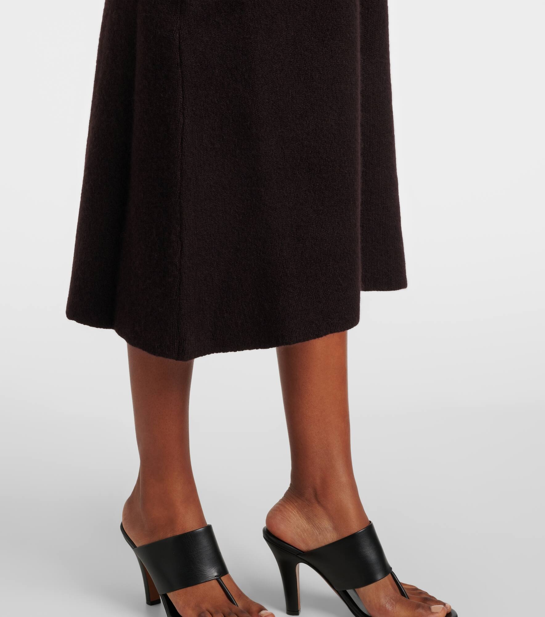 The Row Ivanka cashmere and silk midi skirt | mytheresa