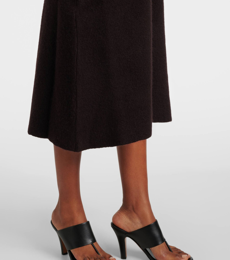 Ivanka cashmere and silk midi skirt 5