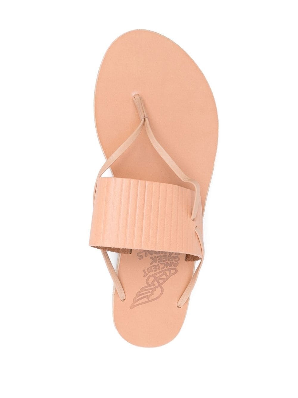 open-toe flat sandals - 4