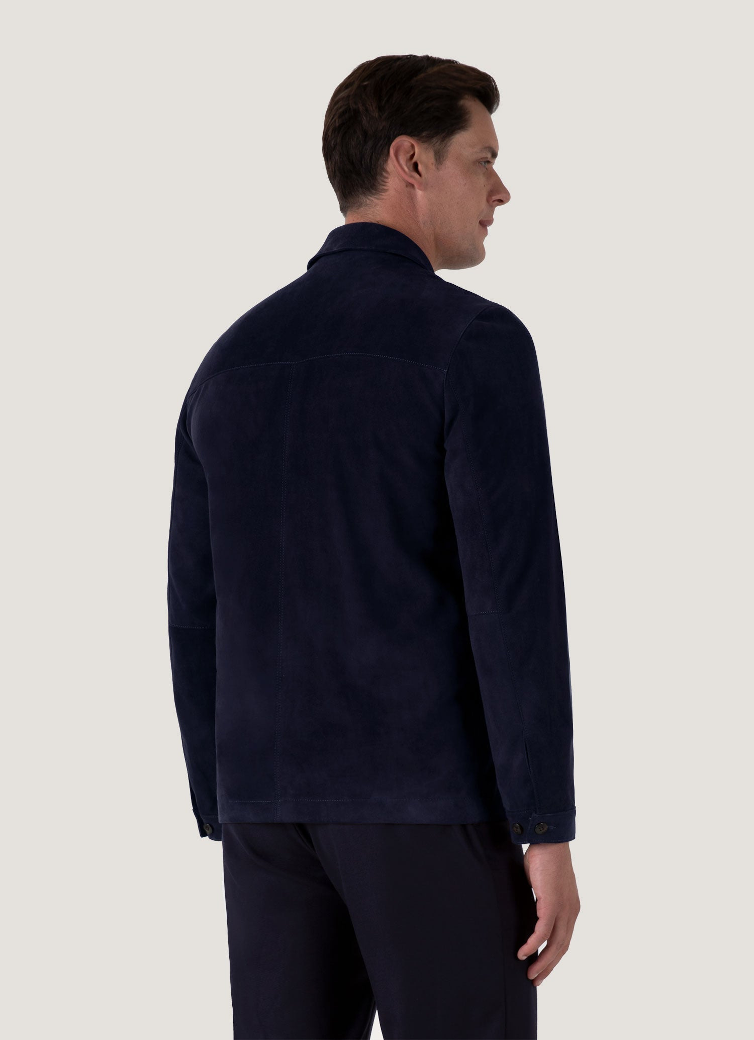 Suede Harrington Jacket - 4