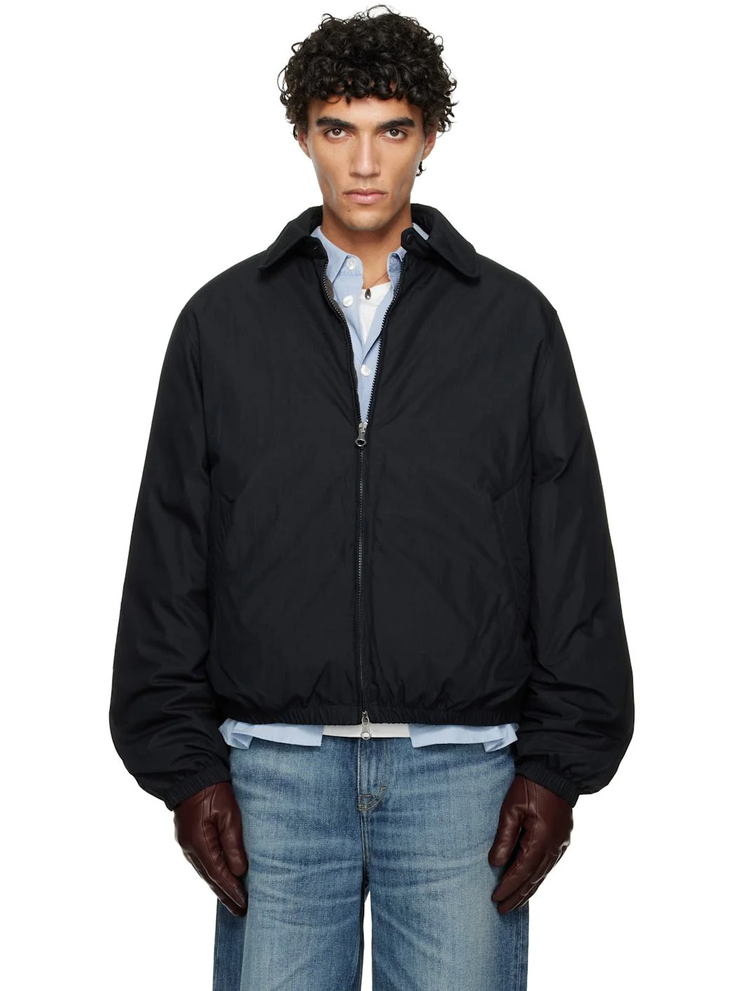 Black Avenue Puffa Down Jacket - 1