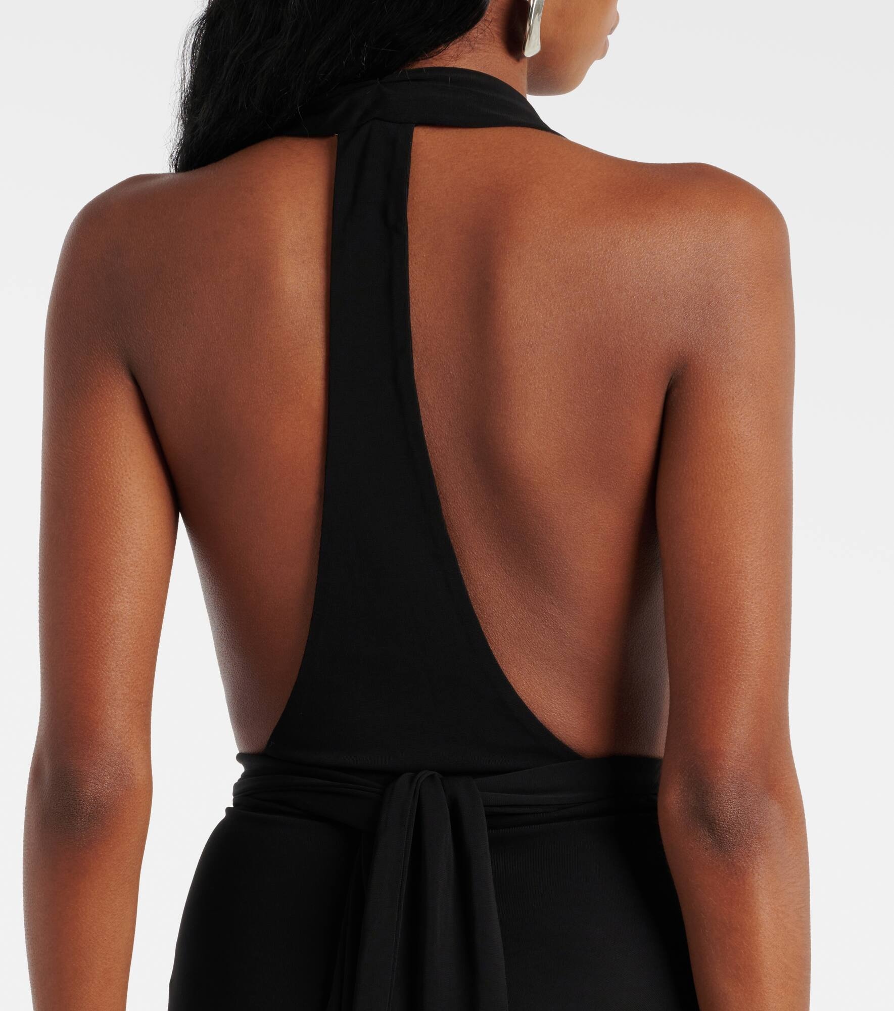 Trapeze draped jersey gown - 6