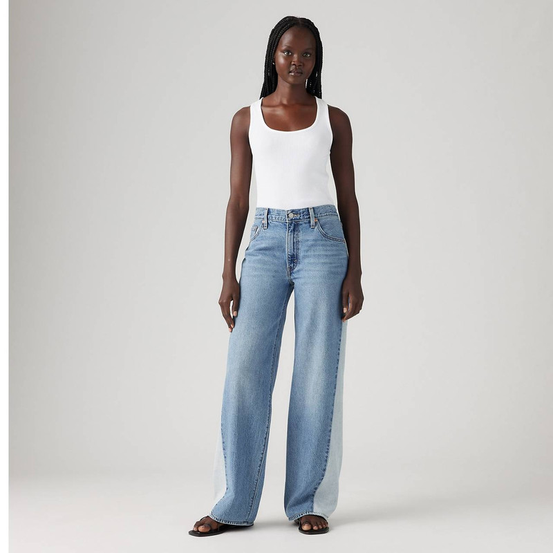 BAGGY DAD PIECED WOMEN'S JEANS 1