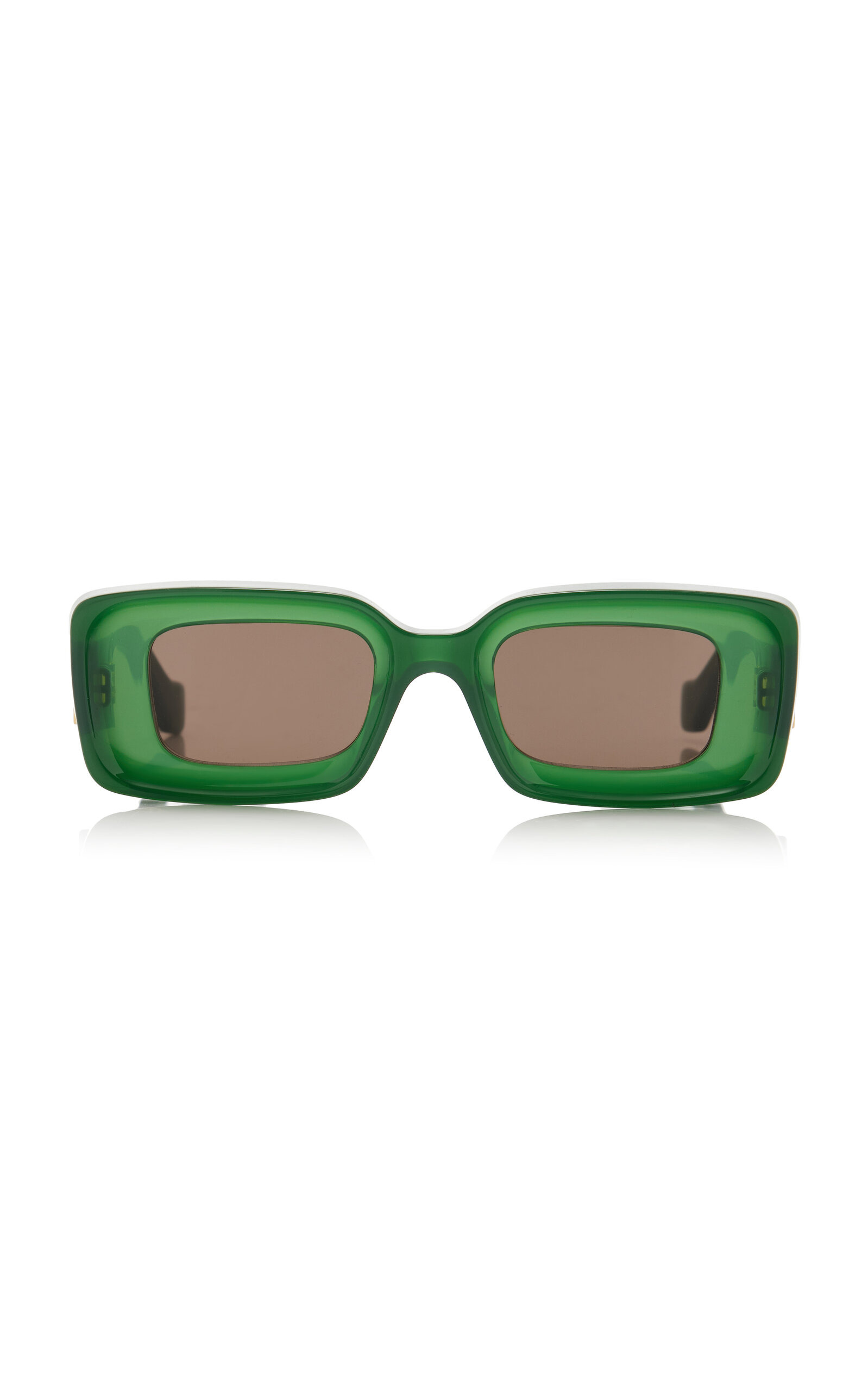 Anagram Square-Frame Acetate Sunglasses green - 1