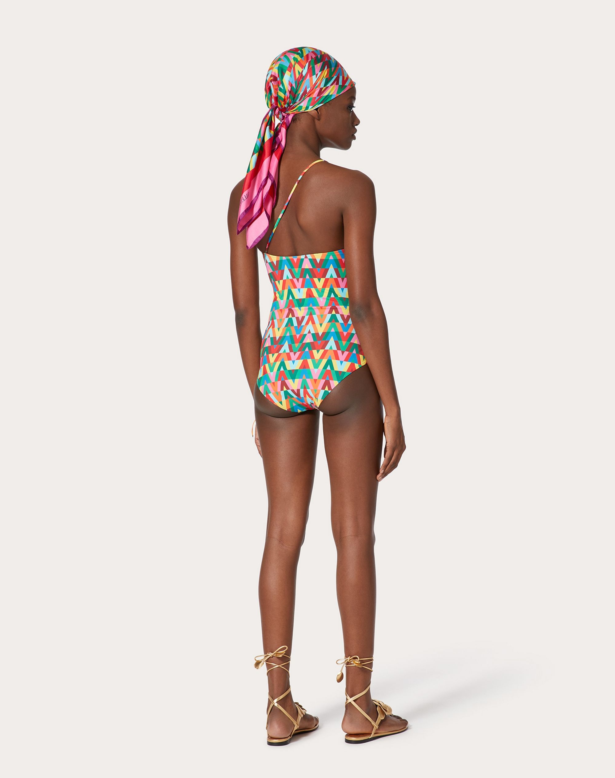 PRINTED LYCRA SWIMSUIT - 4