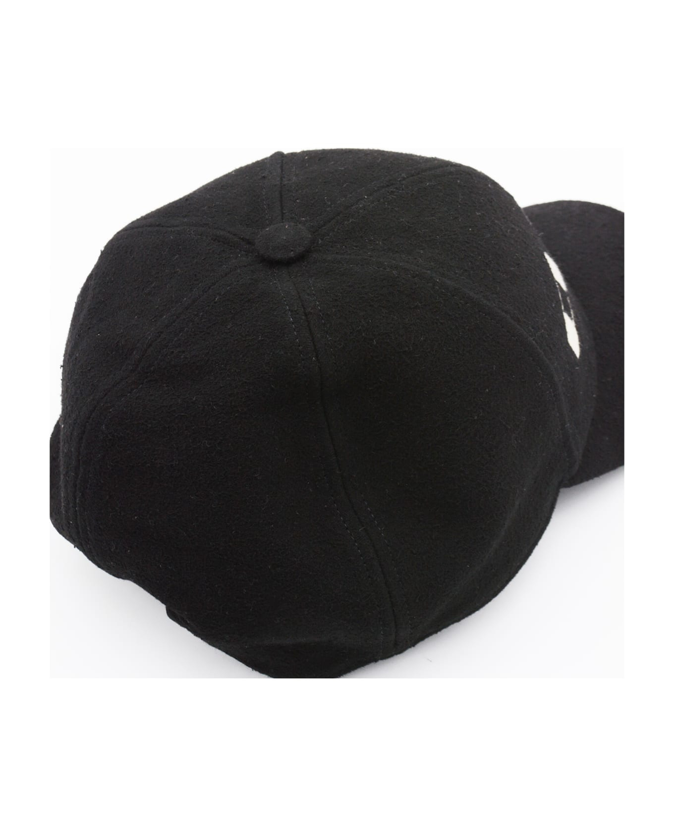 Black Cotton Baseball Cap - 2