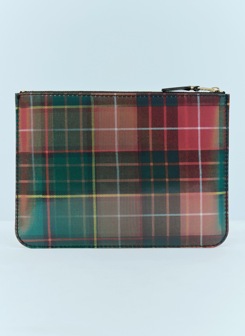 Comme Des Garçons Lenticular Tartan Large Pouch outlook