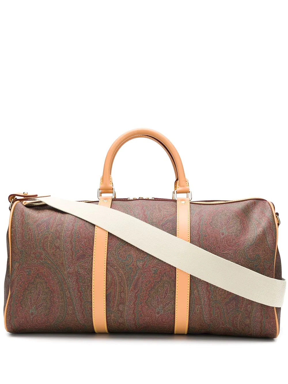 paisley-print zipped holdall - 1