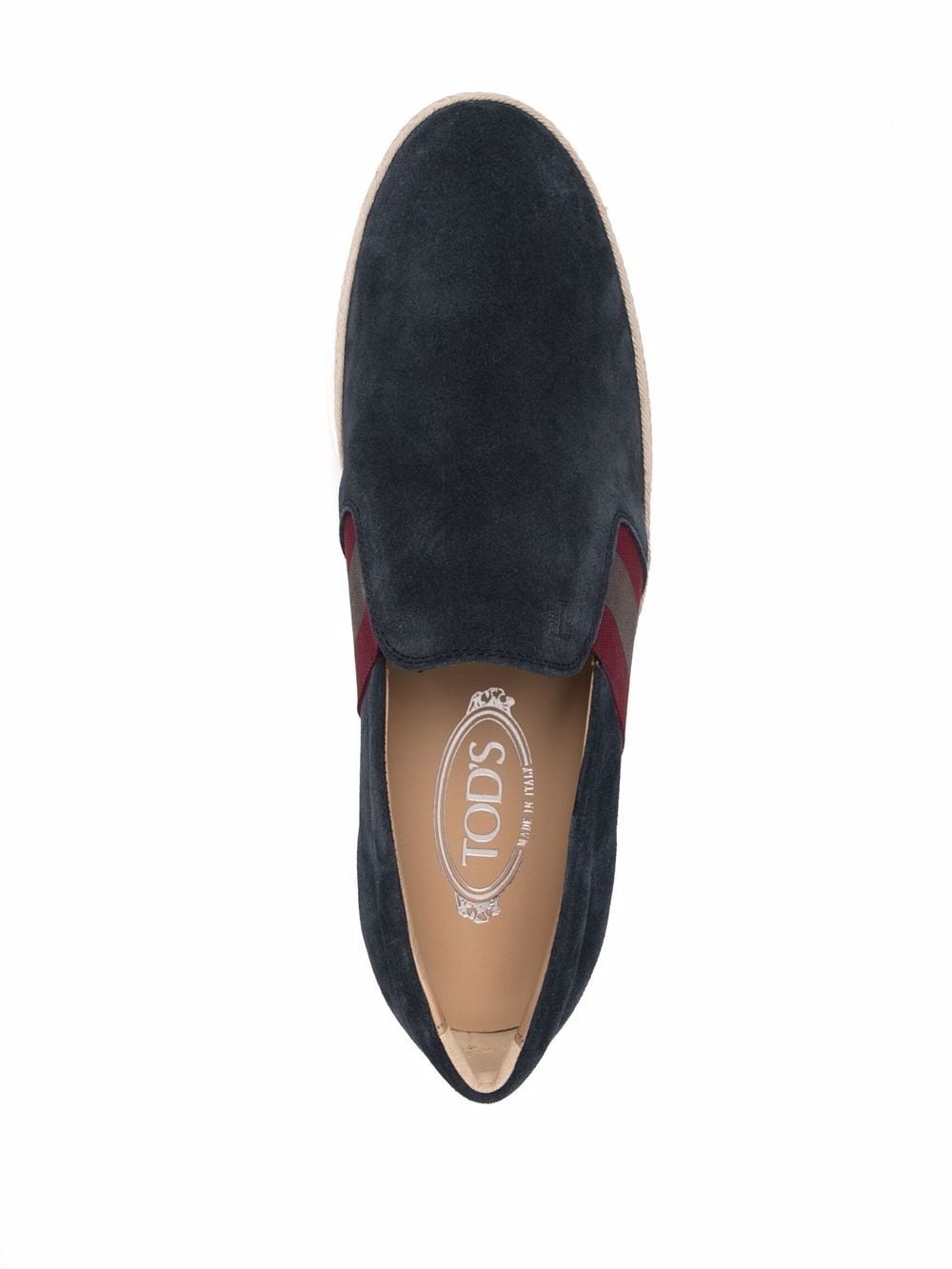 slip-on suede espadrille loafers - 4