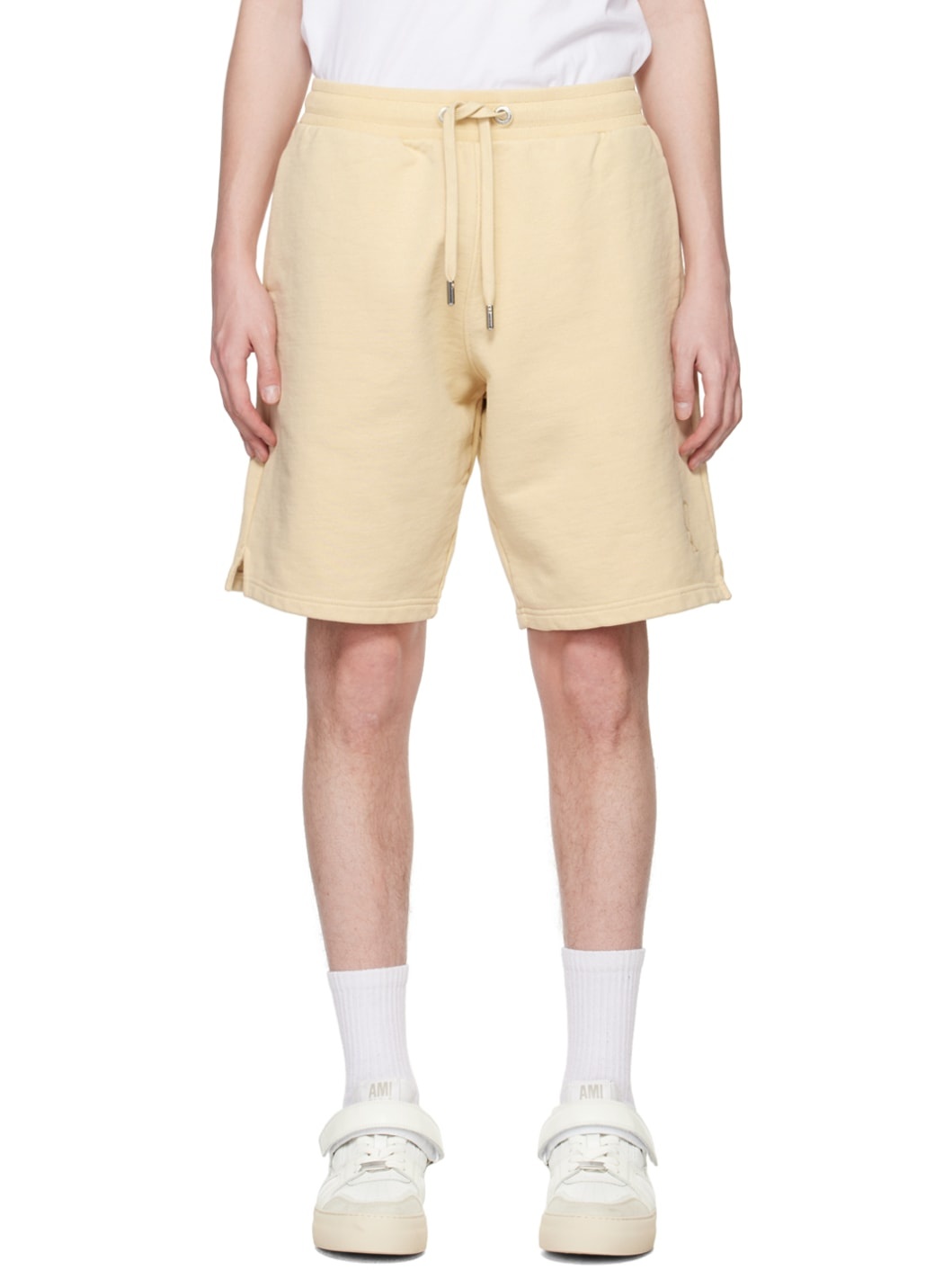 Beige Ami de Cœur Shorts - 1