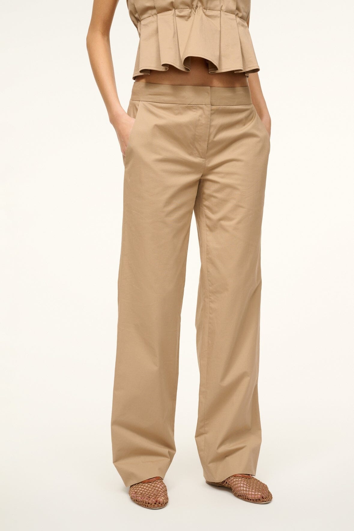 STAUD CHANDLER PANT KHAKI - 3