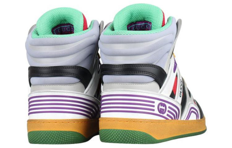 (WMNS) Gucci Basket High 'Black White Purple' 661312-2SH90-1072 - 4