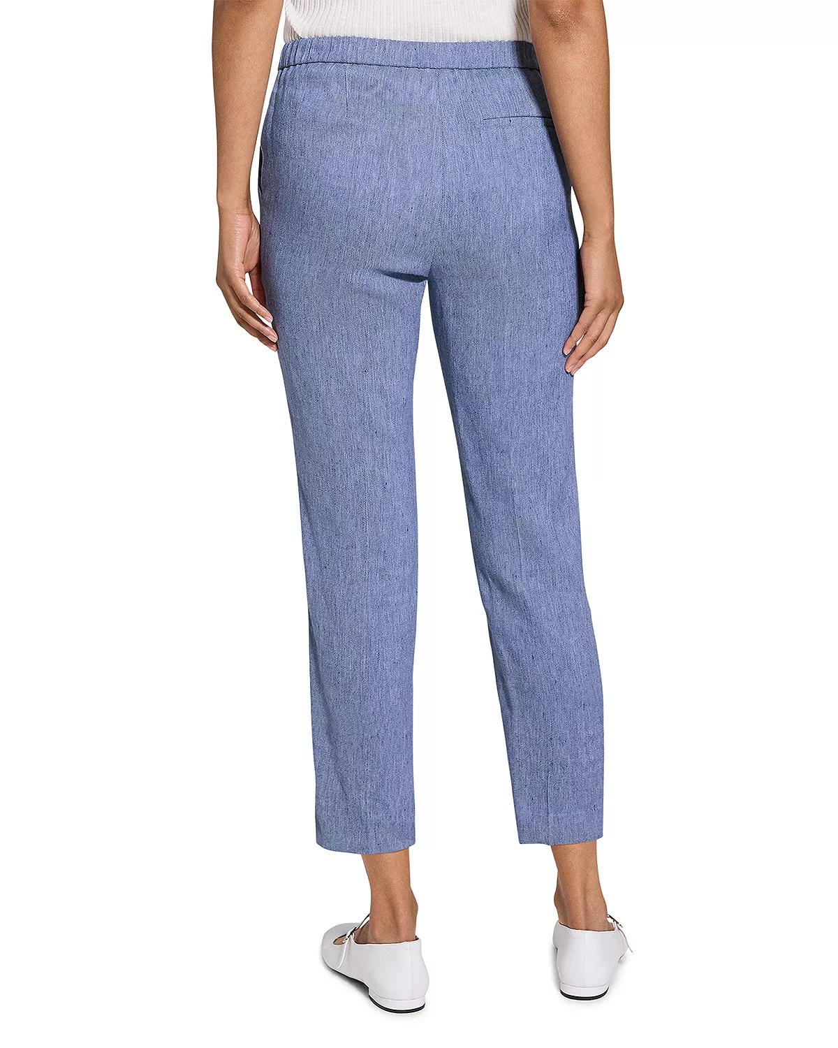 Classic Slim Leg Linen Pants - 3