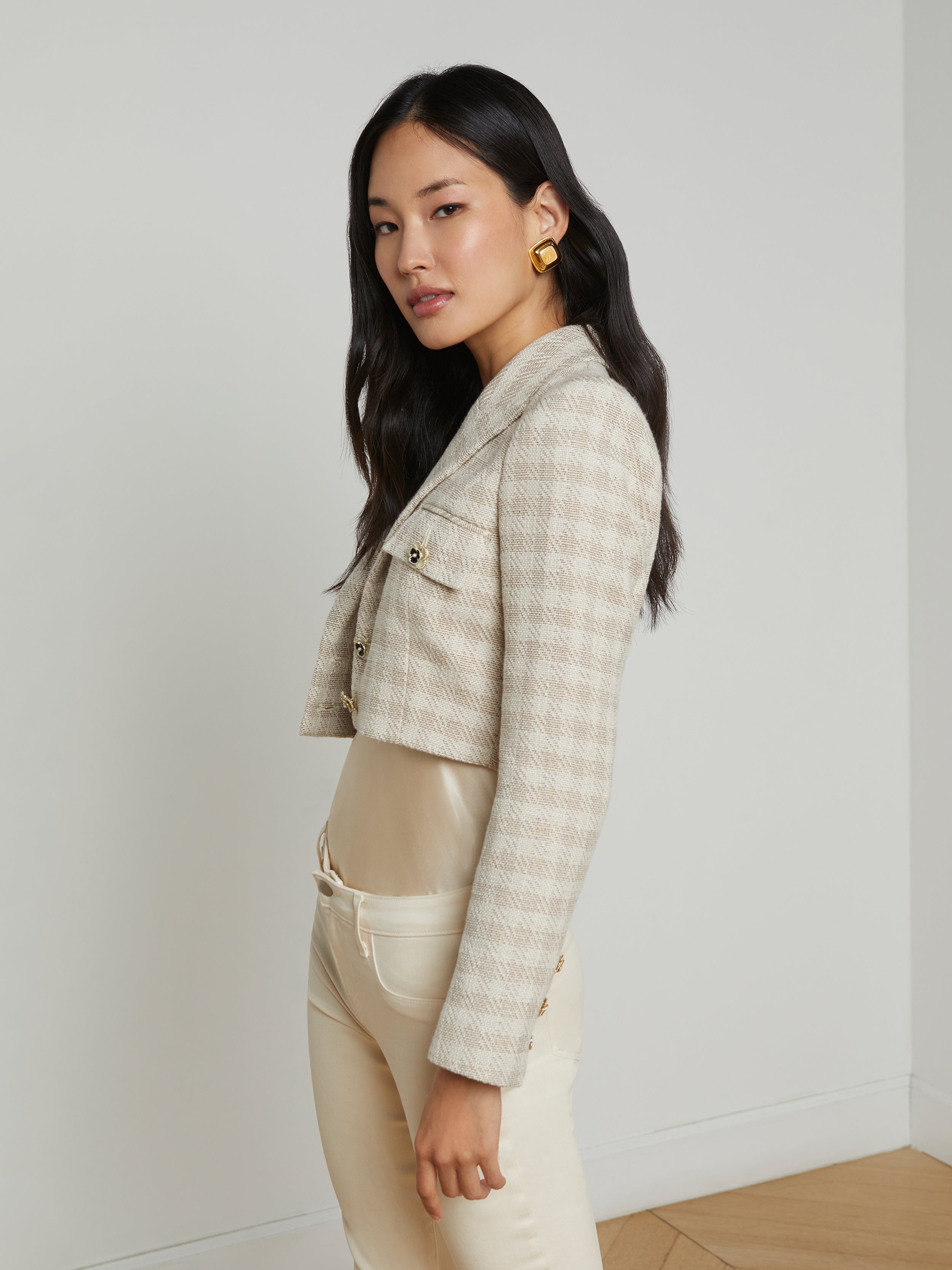 Maura Cropped Tweed Jacket - 5