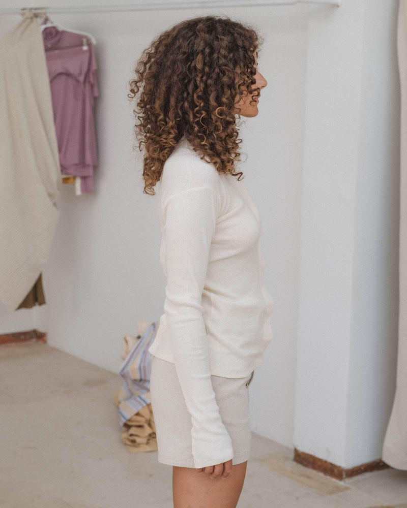 Tav Cardigan Snaps - Recycled Cotton Rib 3