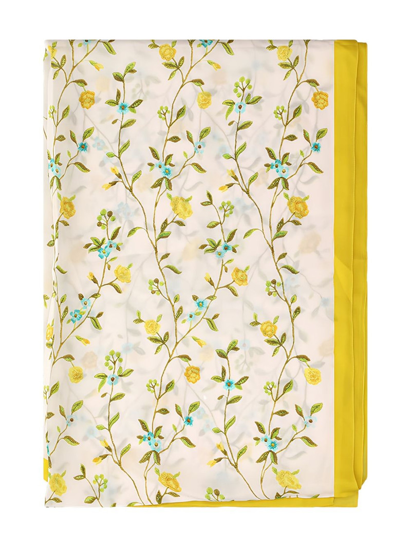 floral-embroidered scarf 1