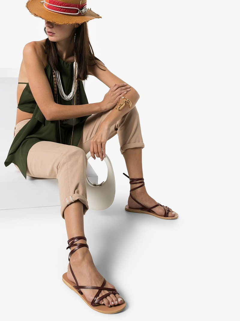 ANCIENT GREEK SANDALS Morfi leather sandals outlook