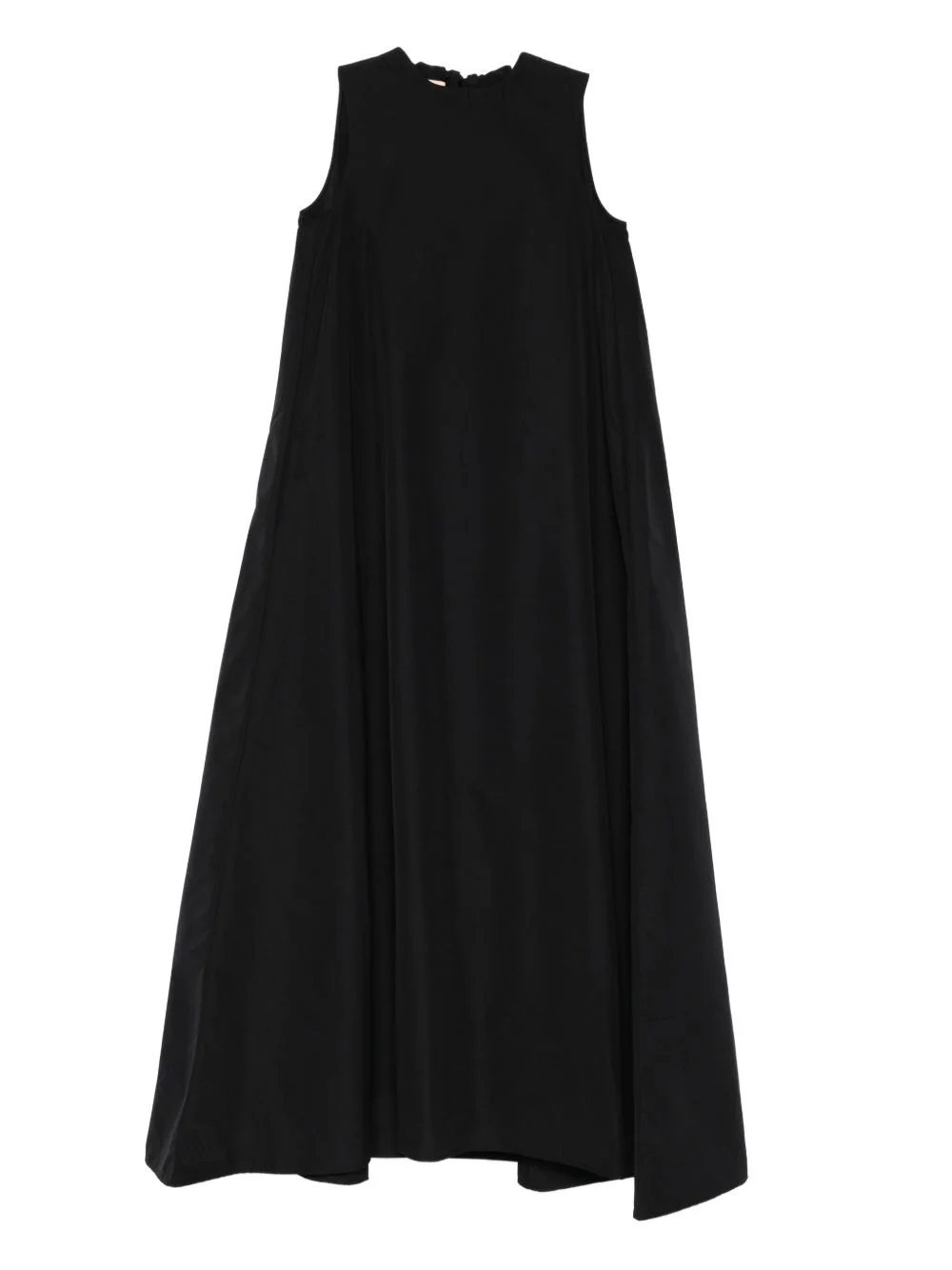 crew-neck tie-fastening dress - 1