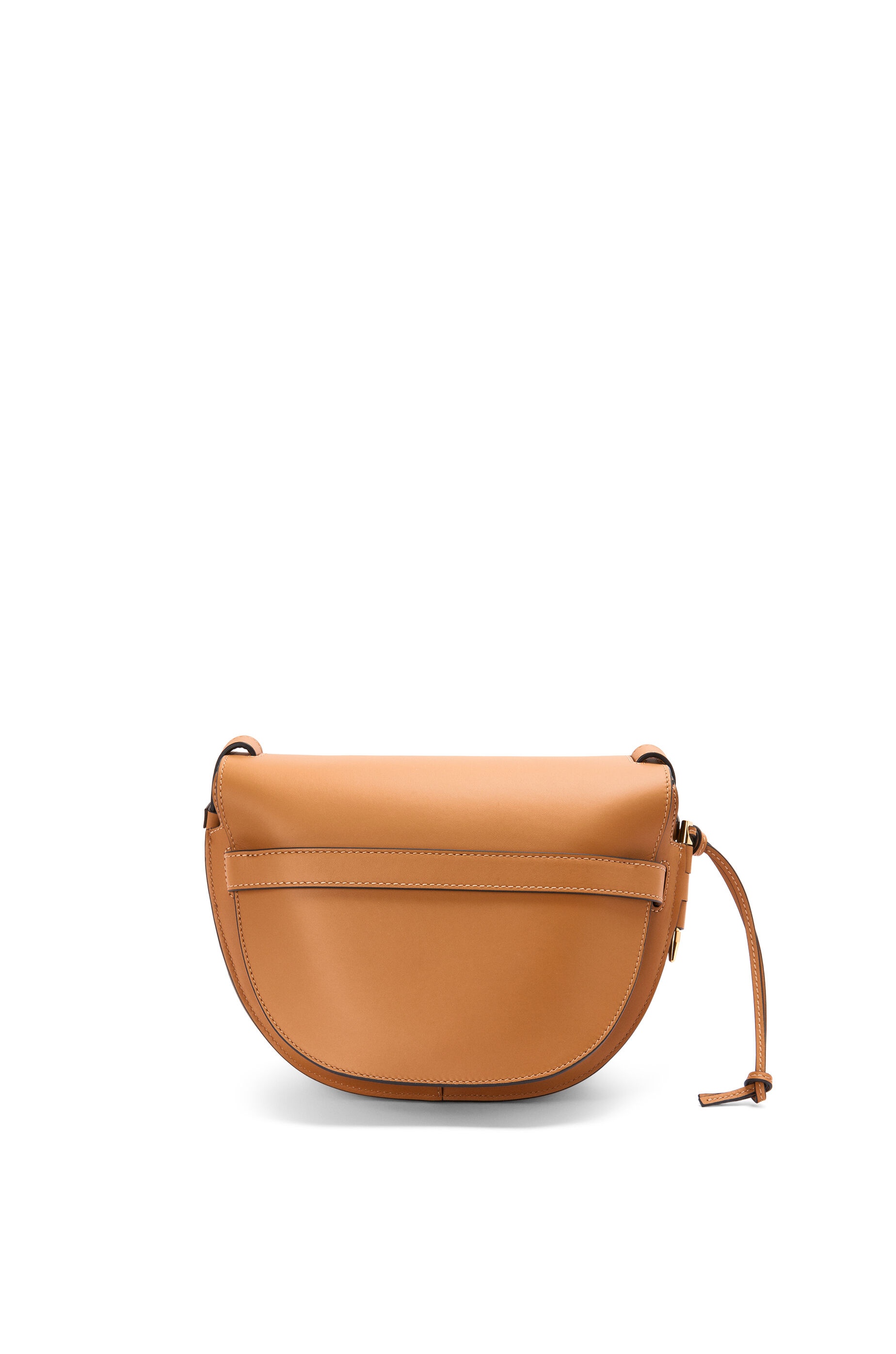 Mini Gate Dual bag in soft calfskin and jacquard Black/Warm Desert - LOEWE