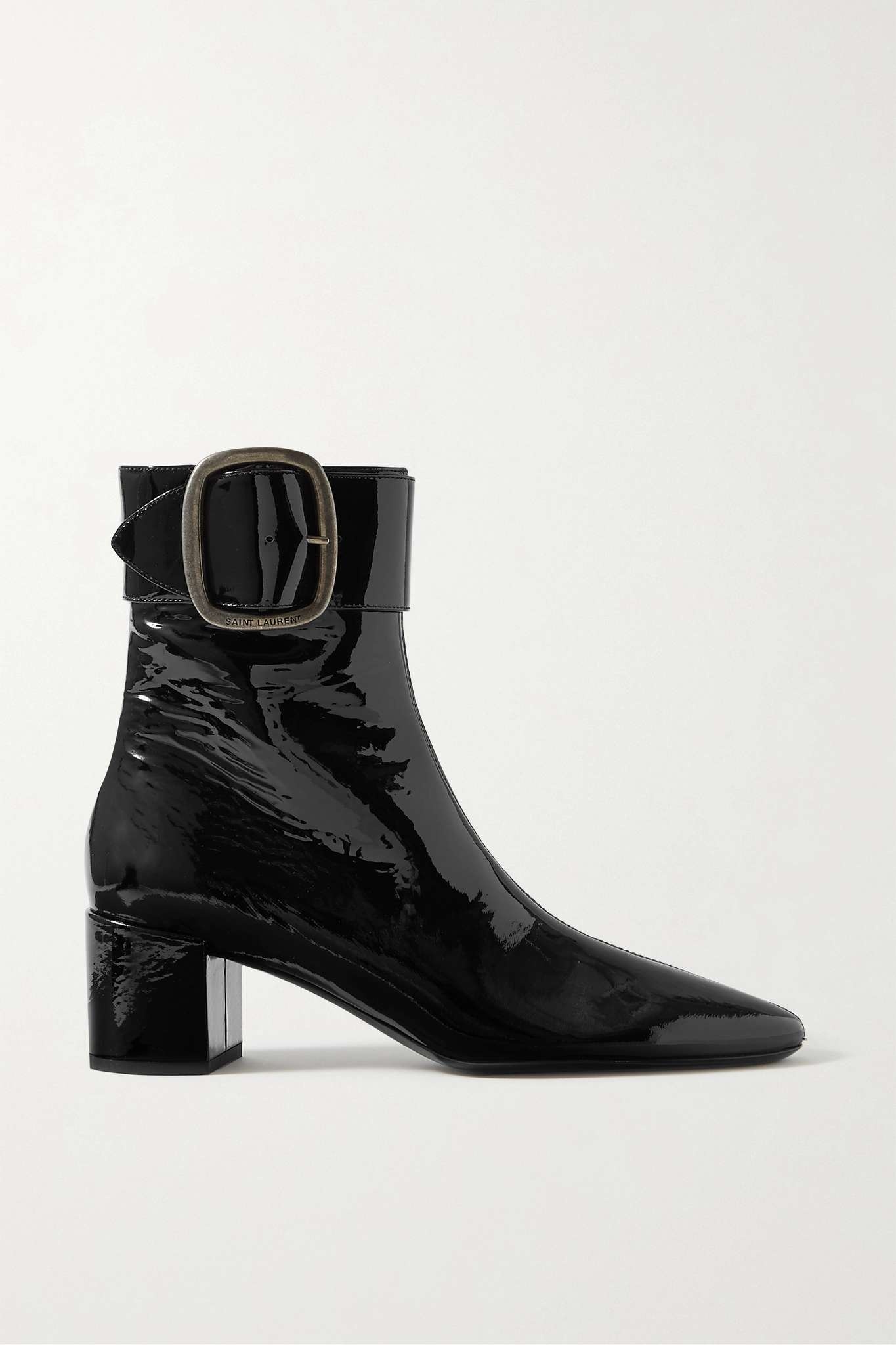 Joplin buckled patent-leather ankle boots - 1